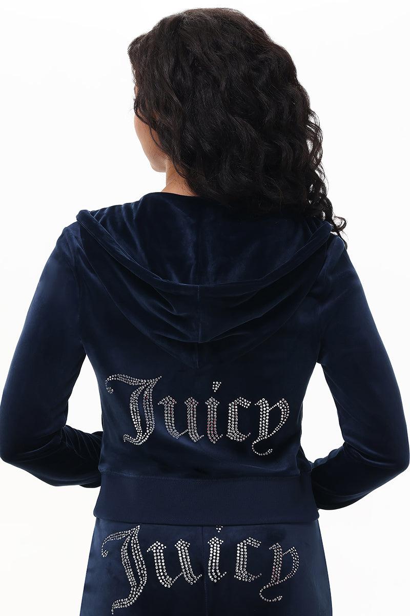 Custom Zodiac OG Big Bling Velour Hoodie Product Image