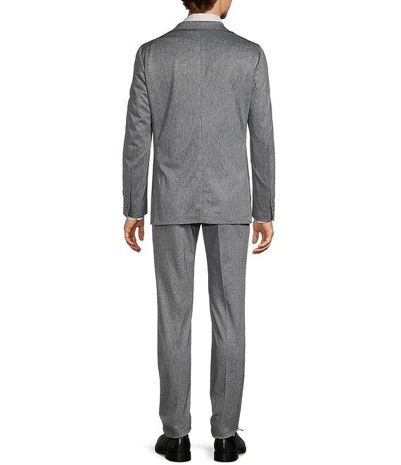 Hart Schaffner Marx New York Modern Fit Flat Front Solid 2 Piece Suit Product Image