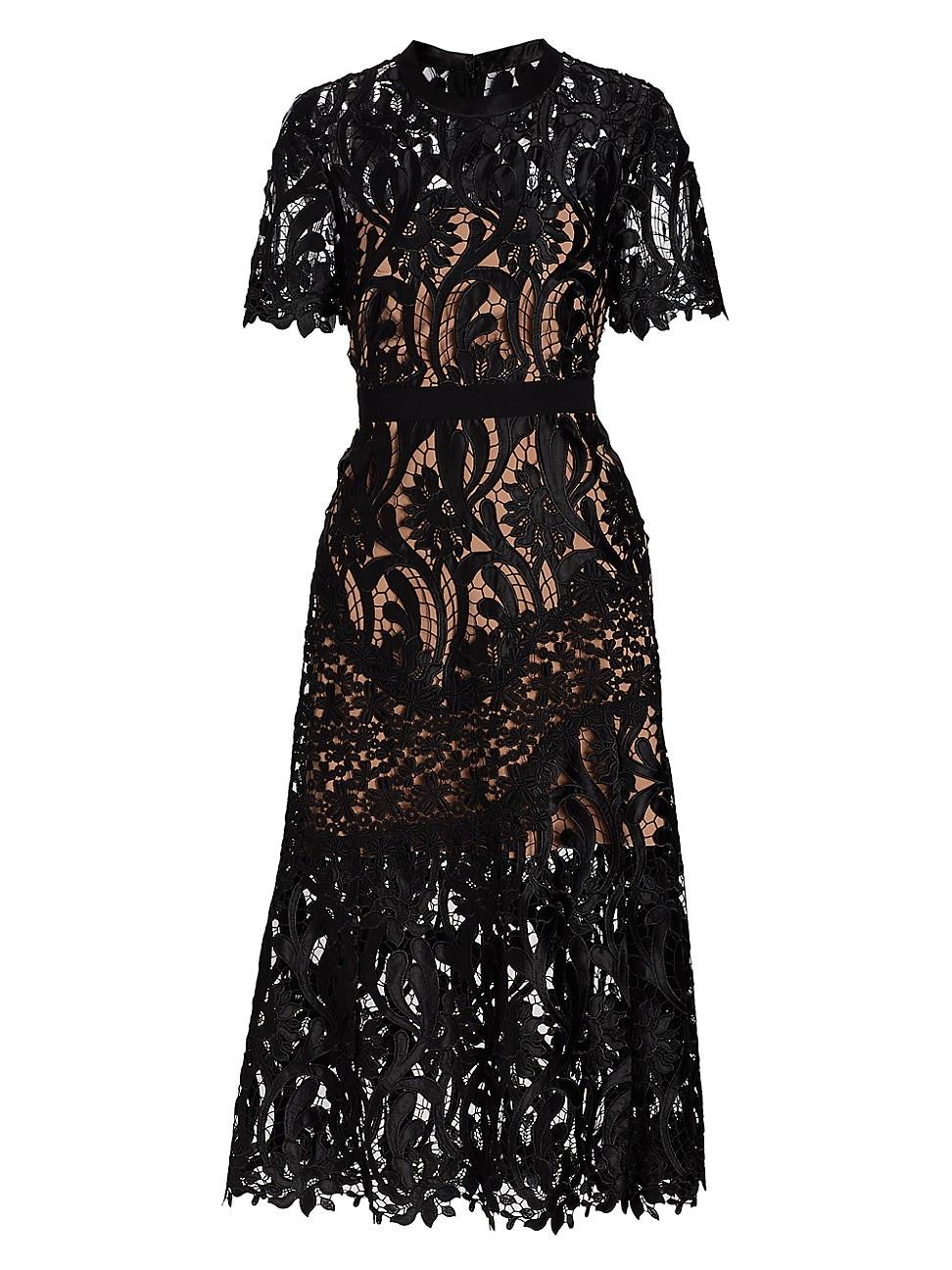 Womens Prairie Guipure Lace Midi-Dress Product Image