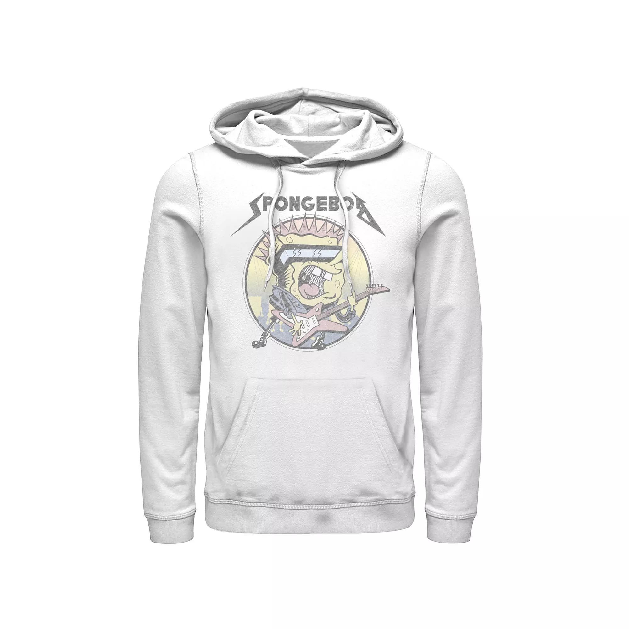 Men's Spongebob Goofy Goober Rock n Roll Circle Portrait Hoodie,  Product Image