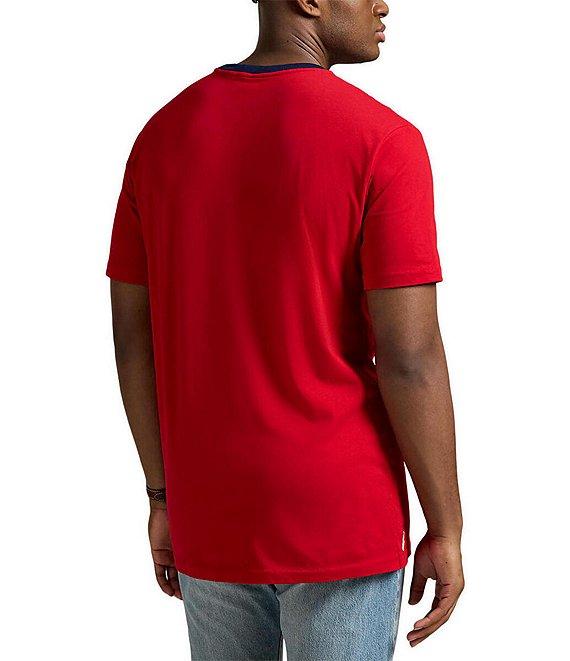 Polo Ralph Lauren Big & Tall Classic Fit Letterman-Logo Graphic Short Sleeve T-Shirt Product Image