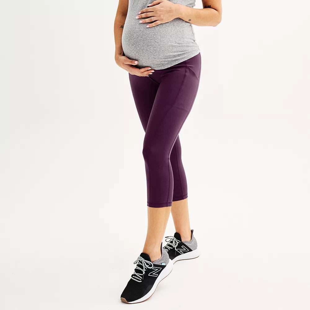 Maternity Tek Gear® Ultrastretch High Rise Capri Pants, Women's,  Product Image