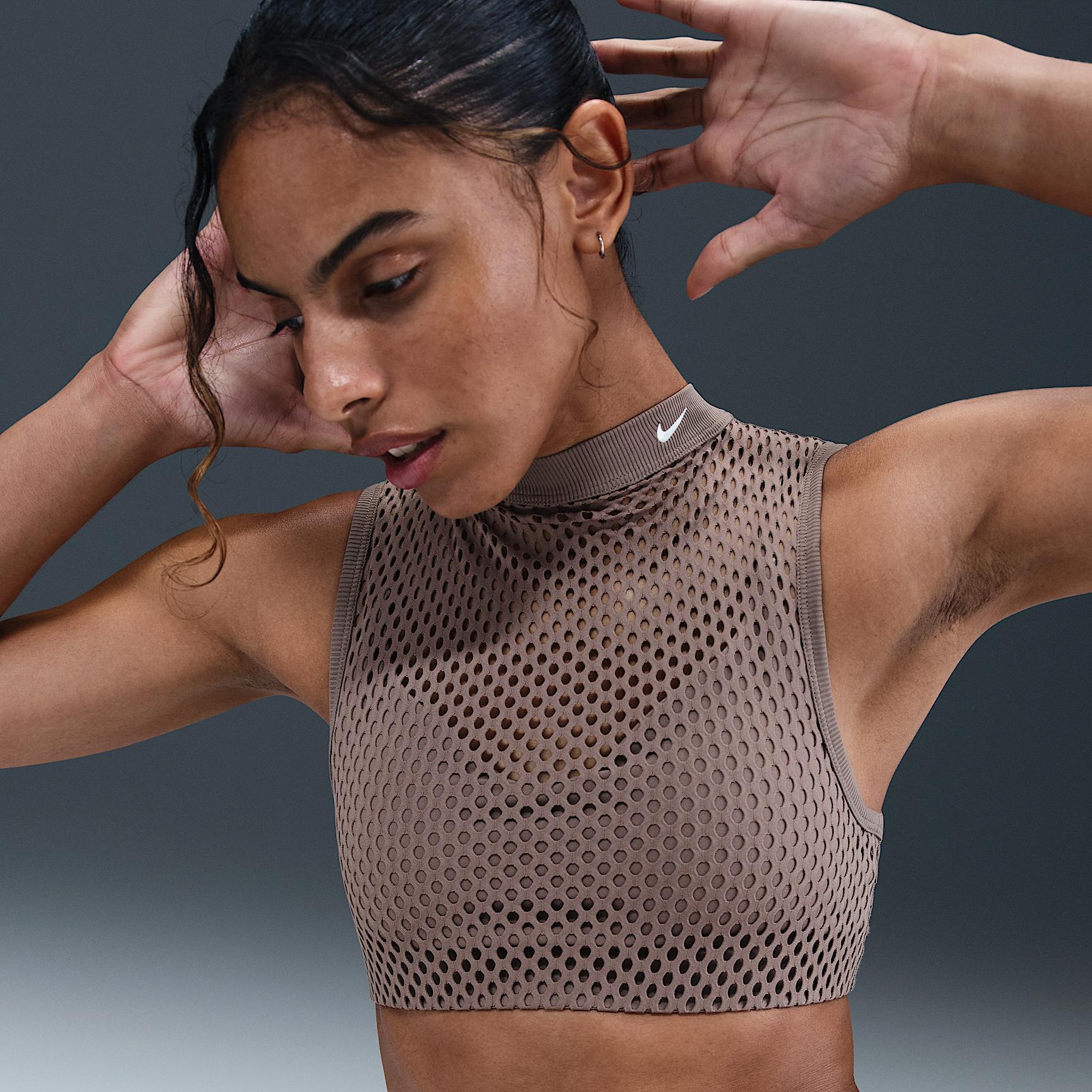 Nike Womens Indy Net Light-Support Padded Sports Bra | HF5422-010 Product Image