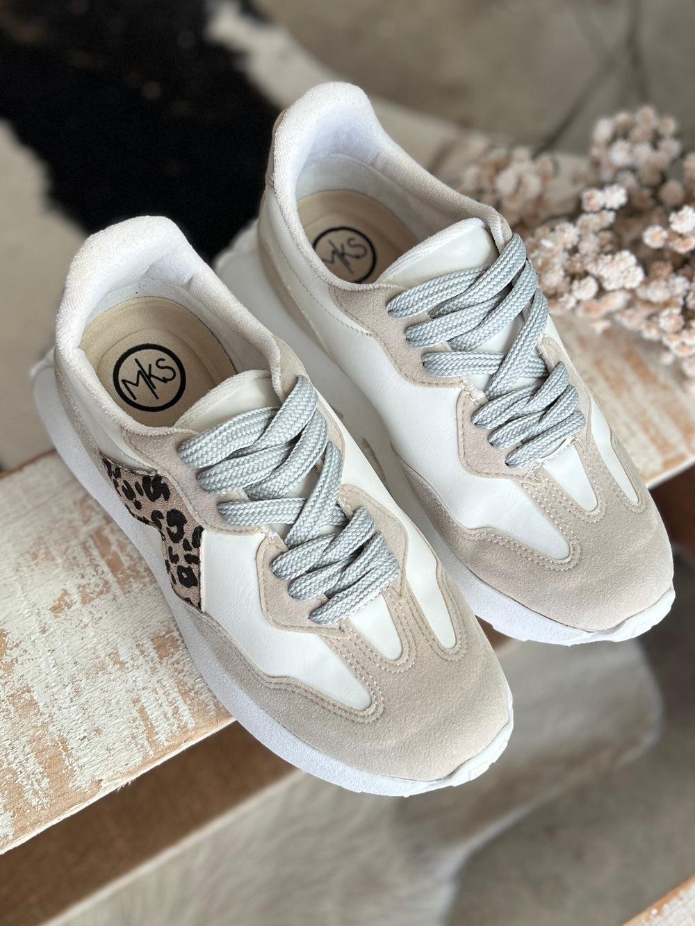 Smith Tan Leopard Sneakers Product Image