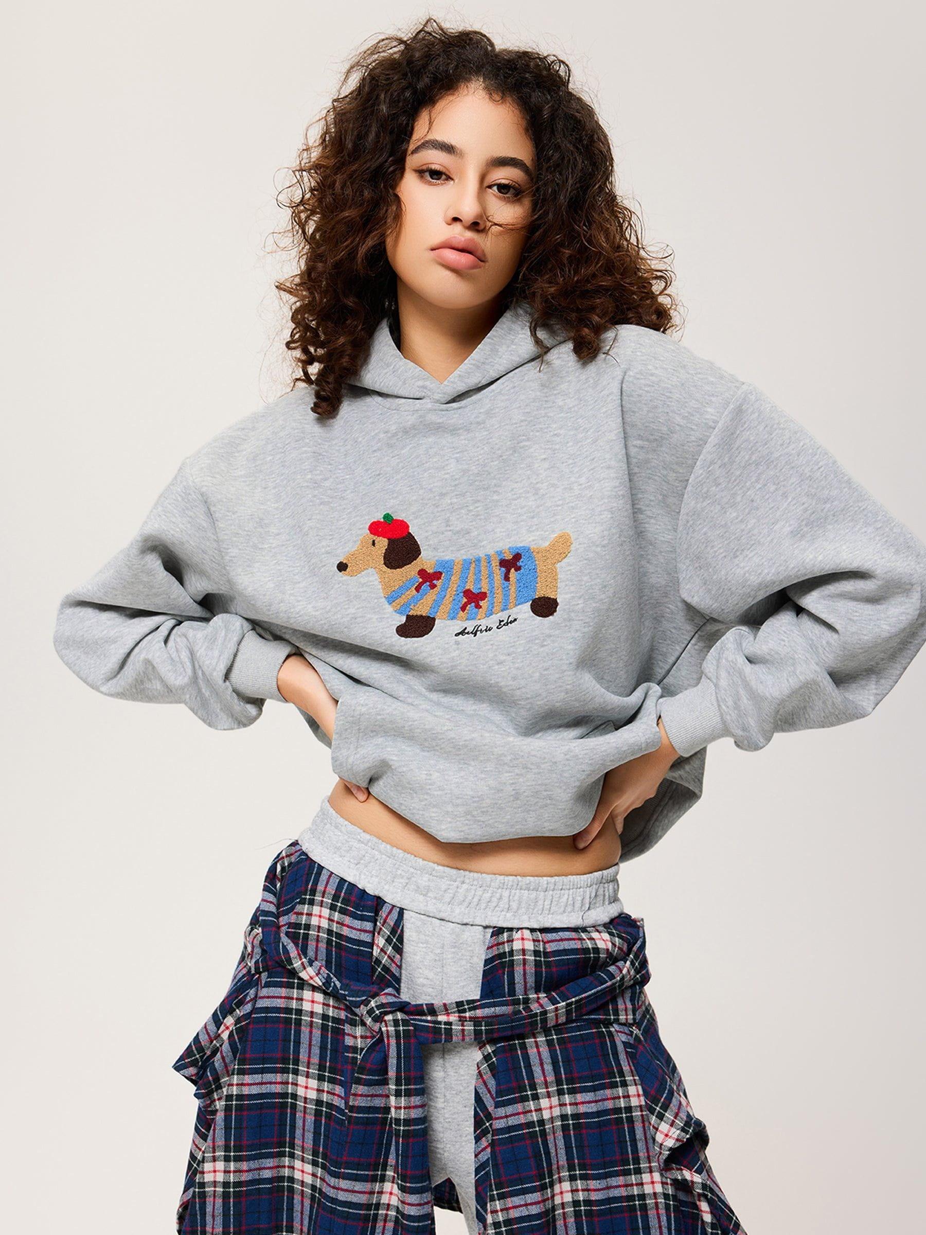 Aelfric Eden Cartoon Dachshund Hoodie Product Image