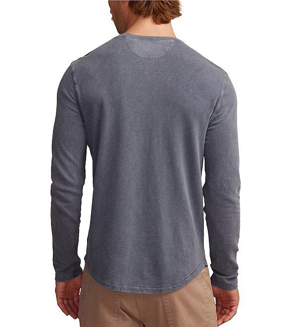 Lucky Brand Weekend Henley Neck Long Sleeve Slub Jersey T-Shirt Product Image