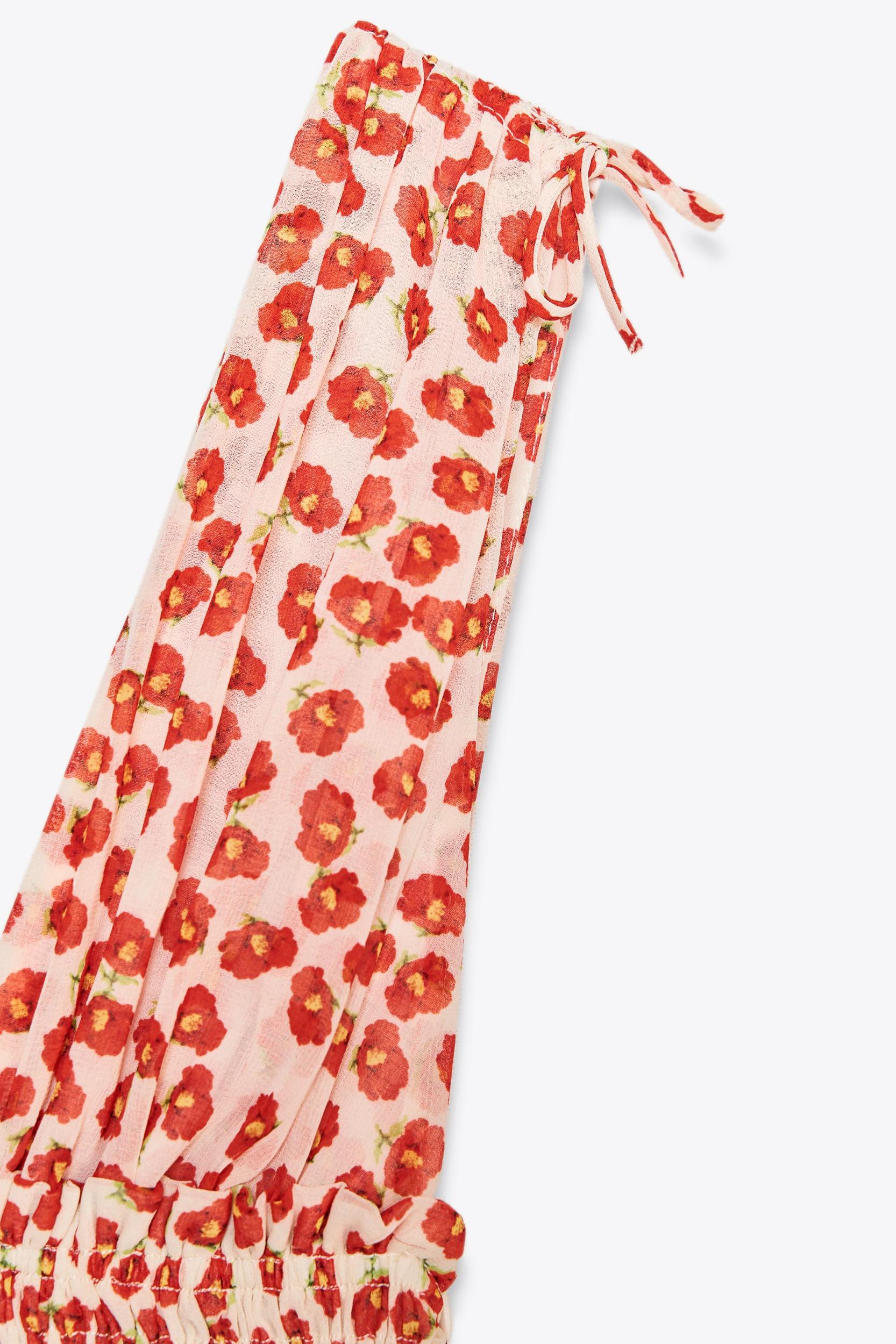 FLORAL PRINT SHORT DRESS Product Image