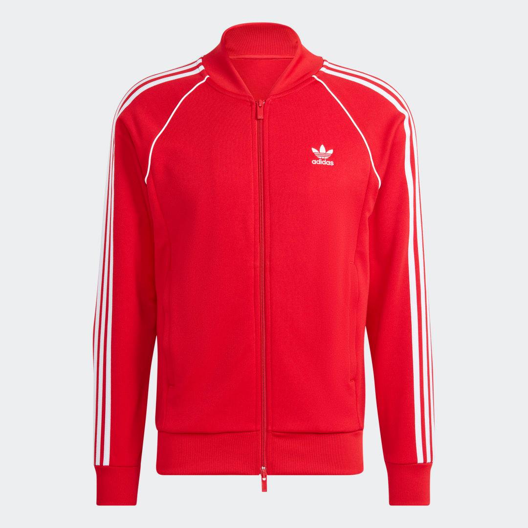 adidas Adicolor Classics SST Track Jacket Better Scarlet 2XL Mens Product Image