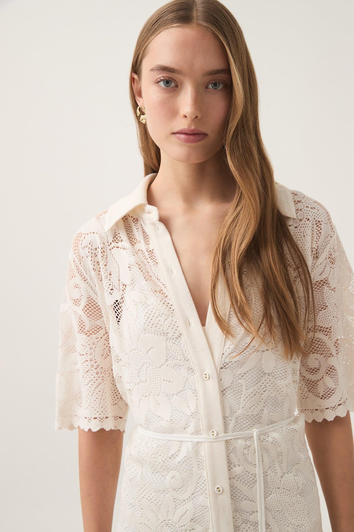 Muses Lace Mini Dress Product Image