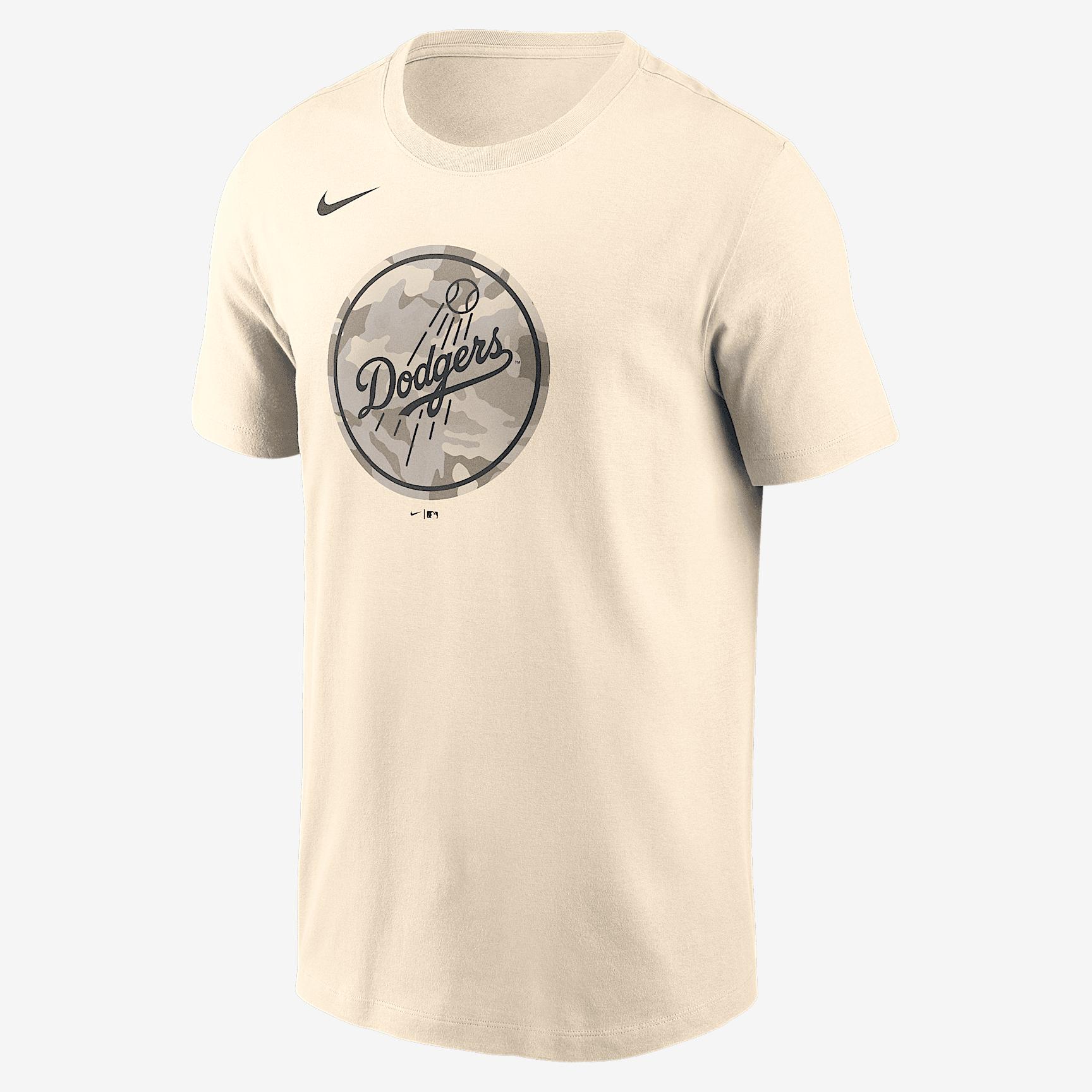 Los Angeles Dodgers Camo Nike Mens MLB T-Shirt | N19915ALD-40U Product Image