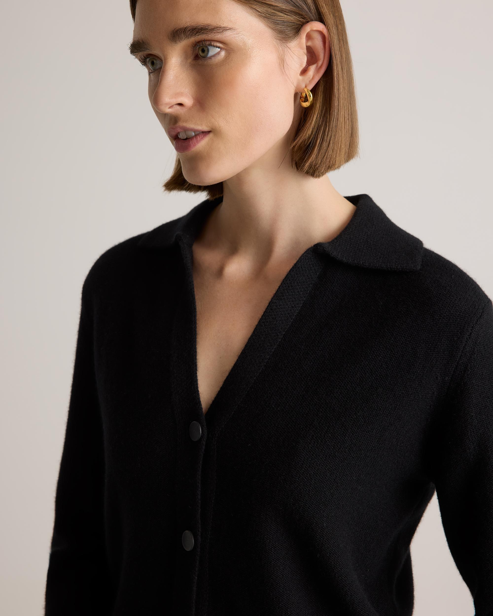 Quince | Women's Mongolian Cashmere Collared Cardigan Sweater Size XL Product Image