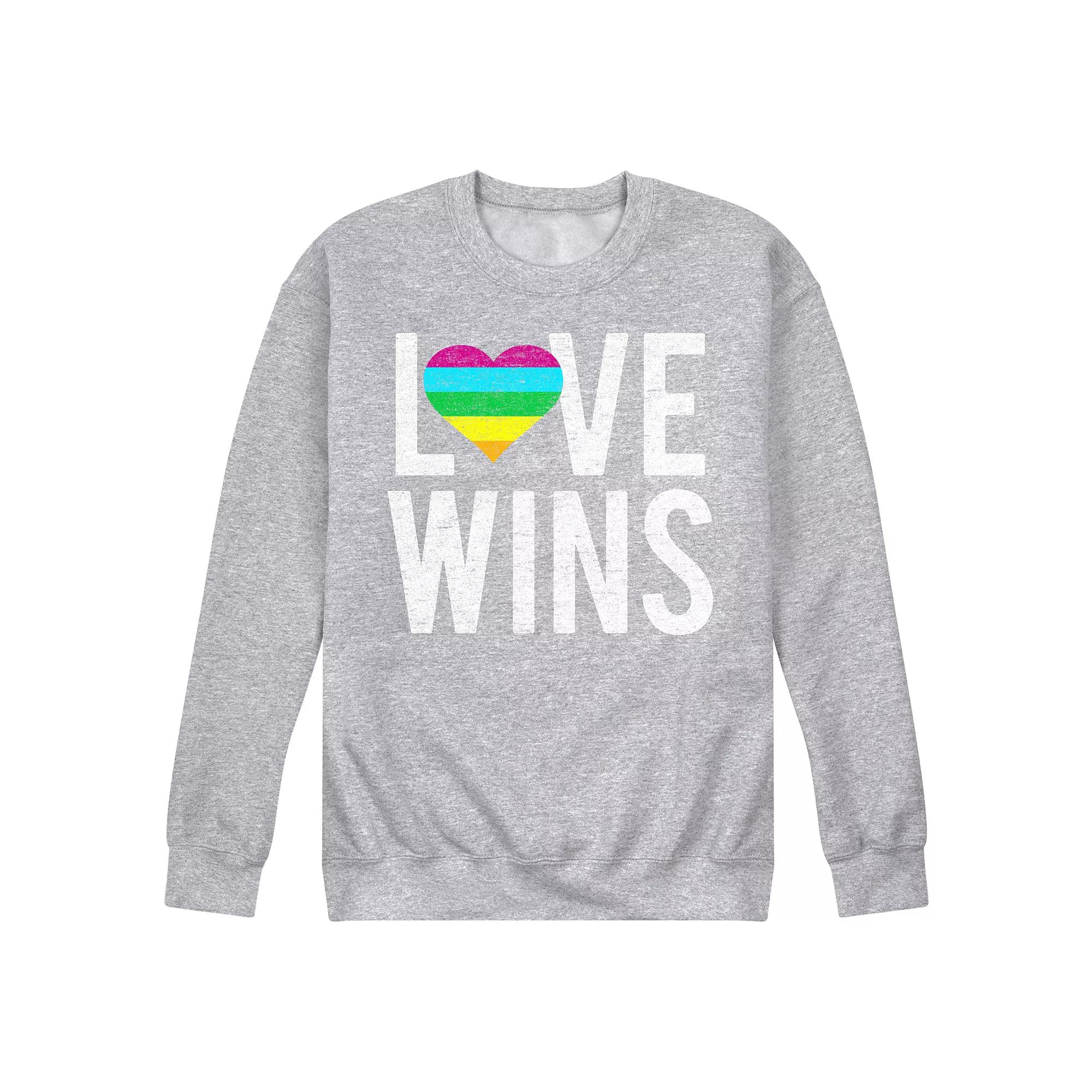 Men's Love Wins Fleece Sweatshirt,  Product Image