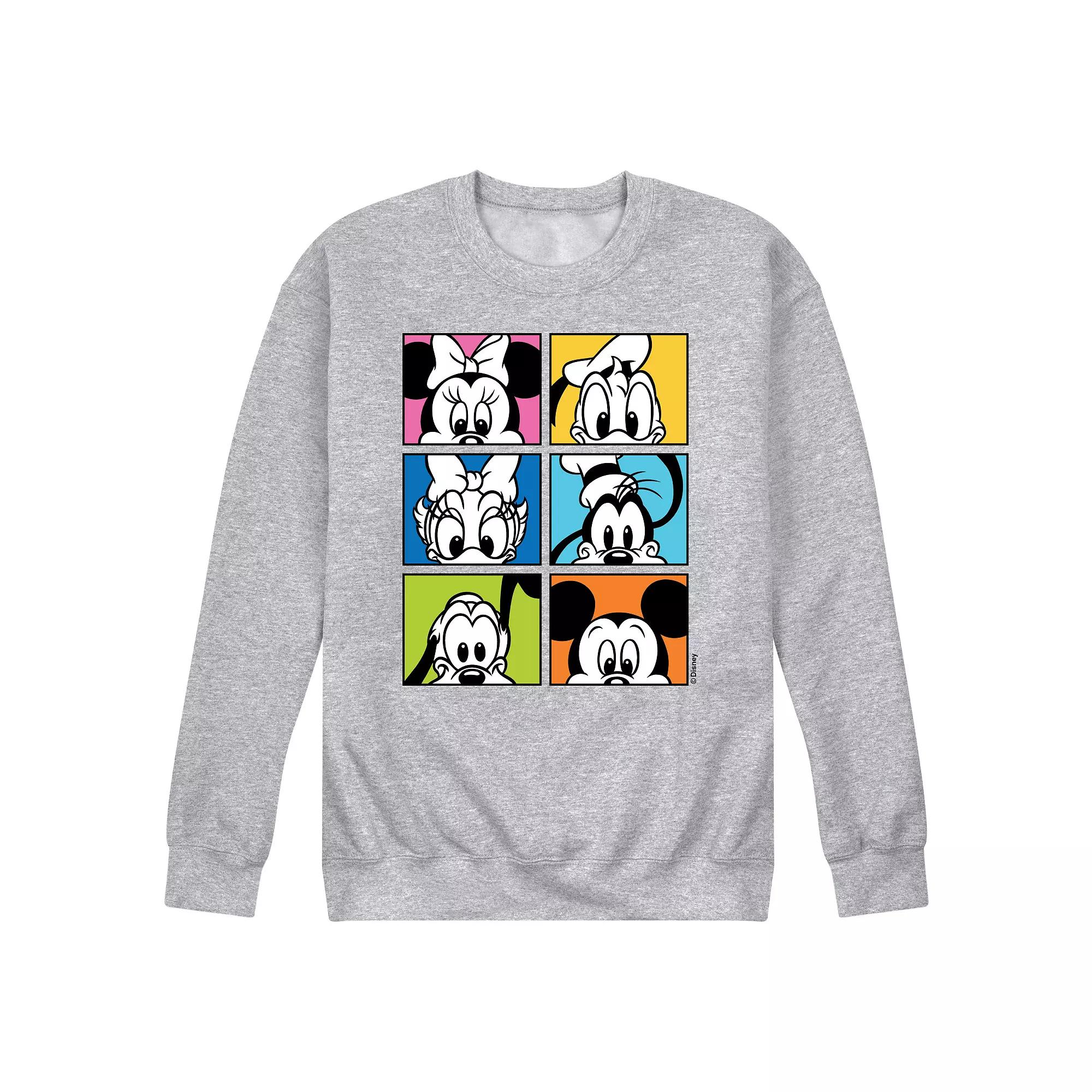 Disney's Mickey Friends Grid Men's Fleece Sweatshirt,  Product Image