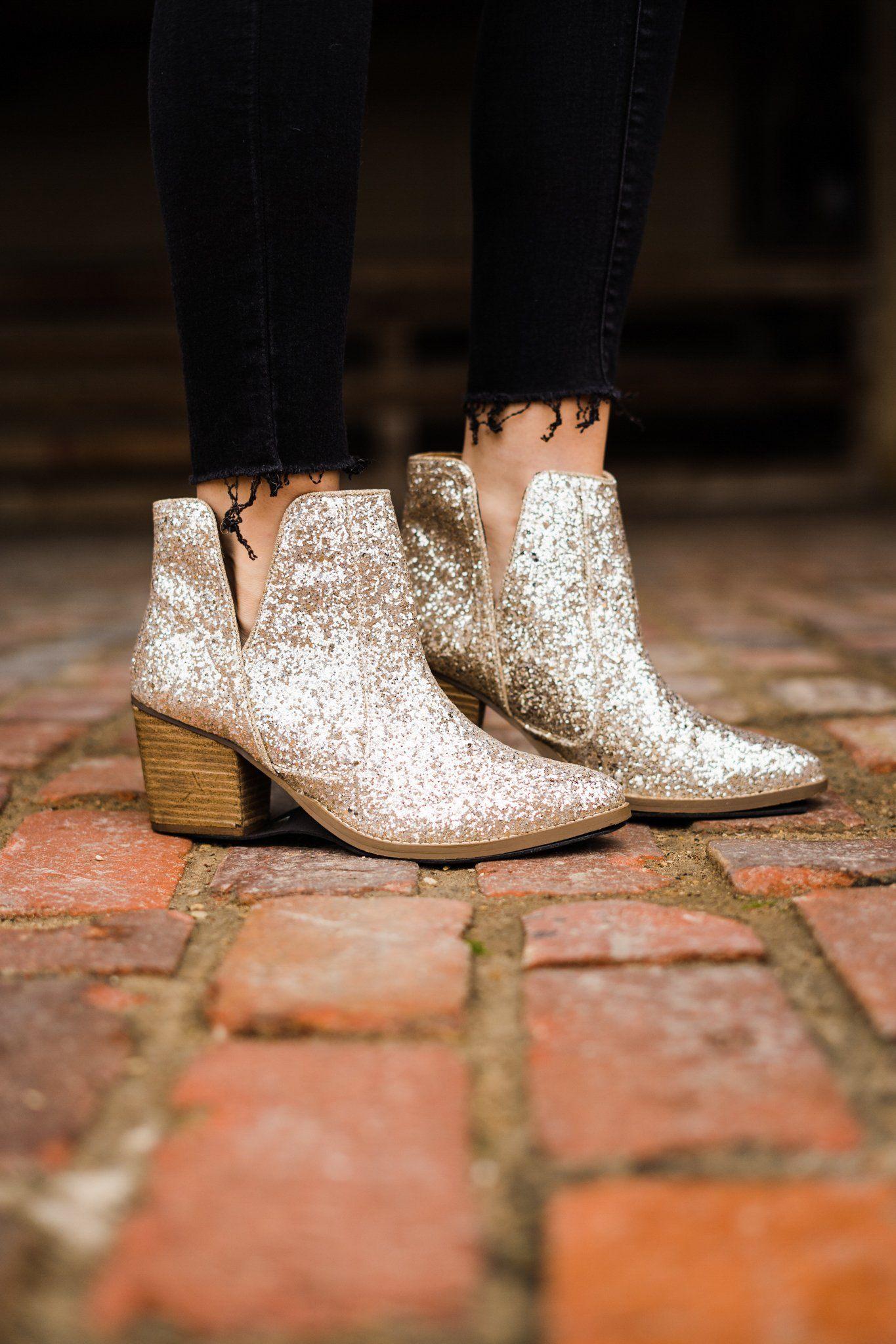 Fiera Booties in Gold (Online Exclusive) Product Image