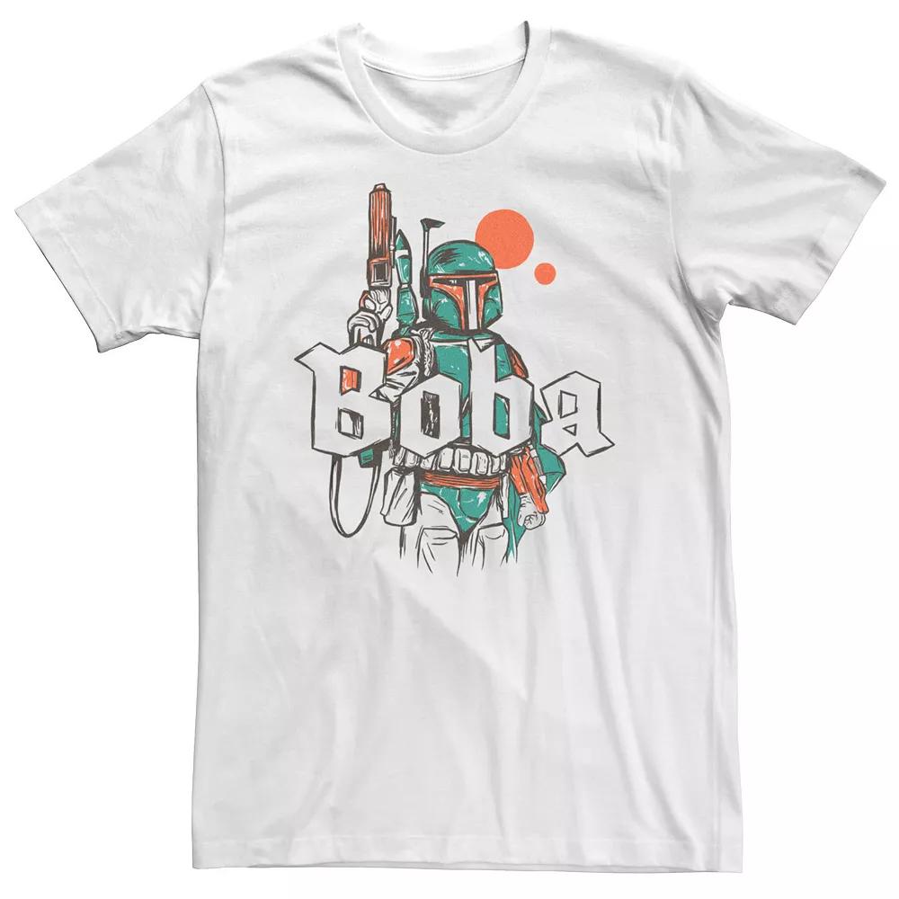 Big & Tall Star Wars Boba Fett Drawing Tee, Men's,  Product Image