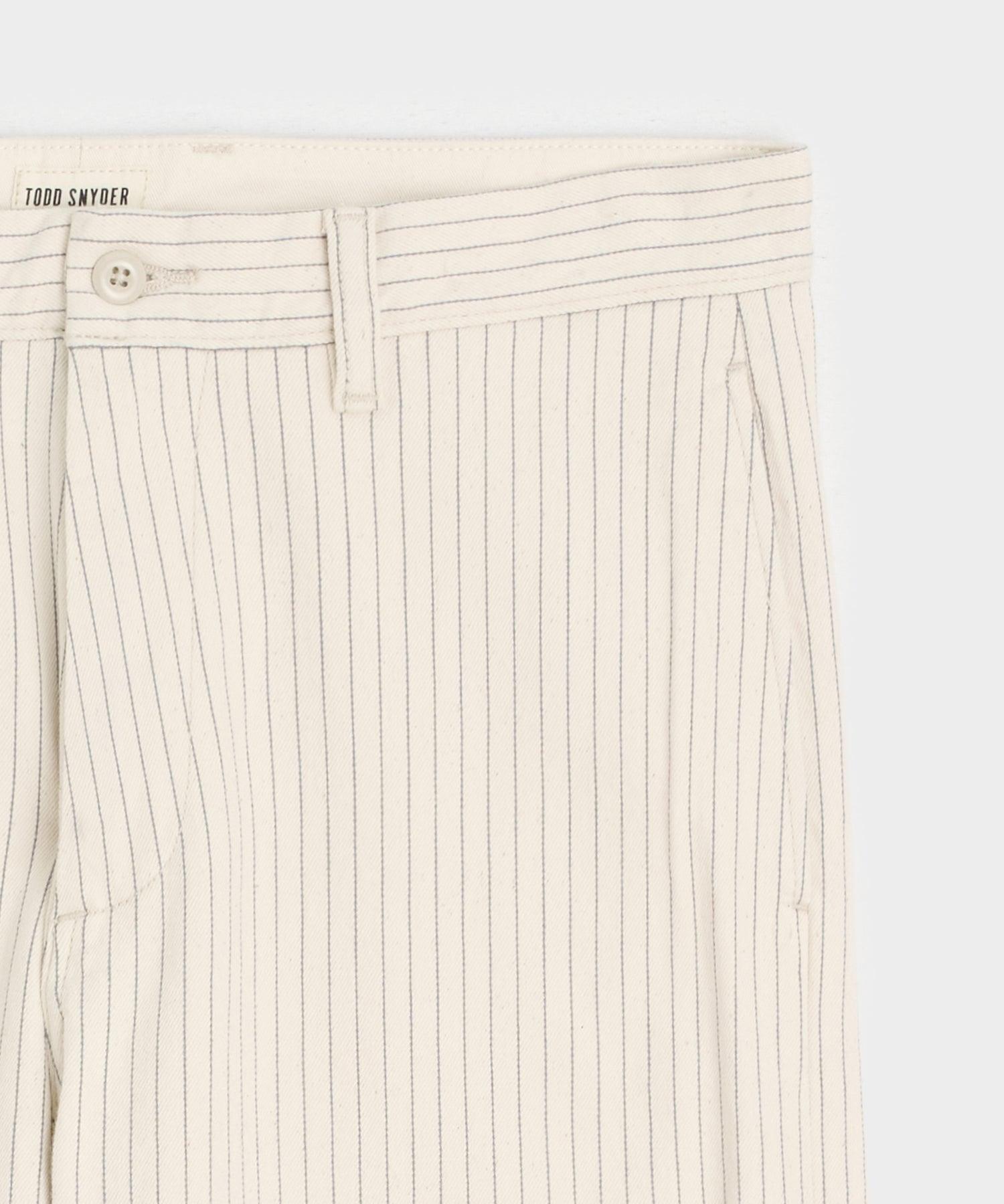 Relaxed Striped Denim Chino Product Image