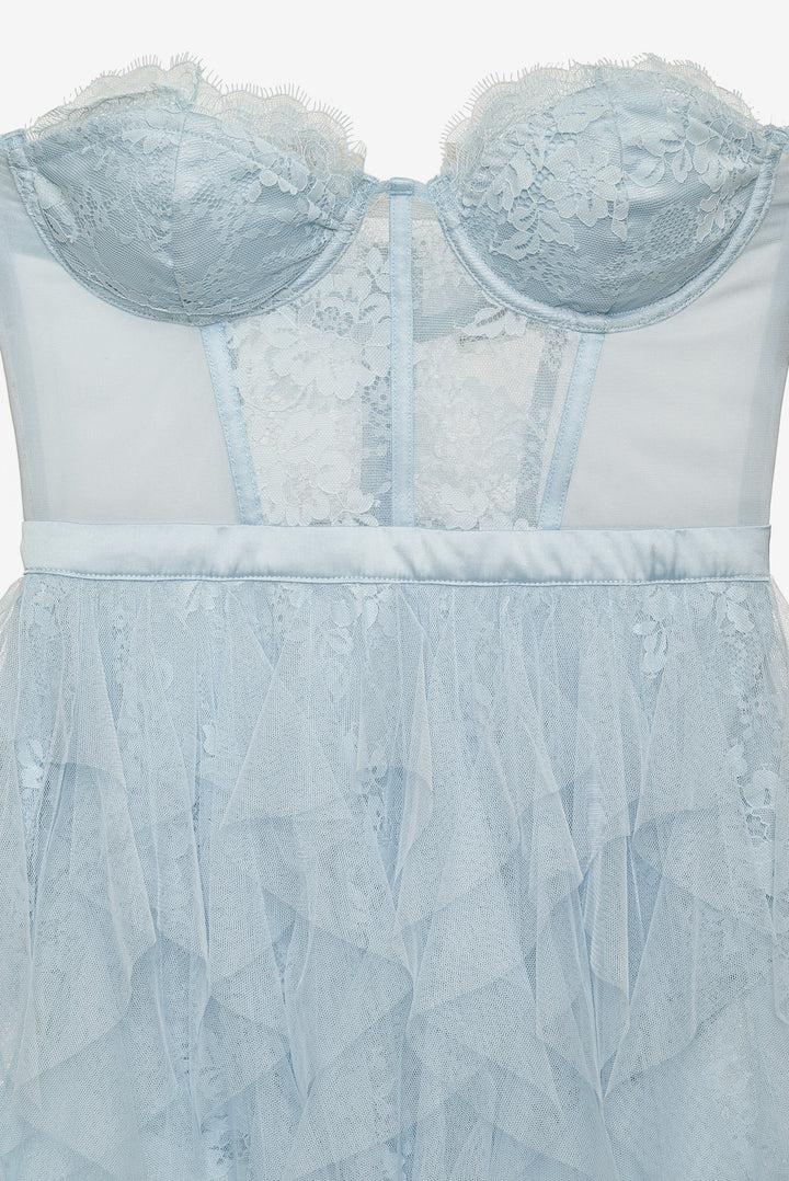 Bustier Gown — Blue Product Image