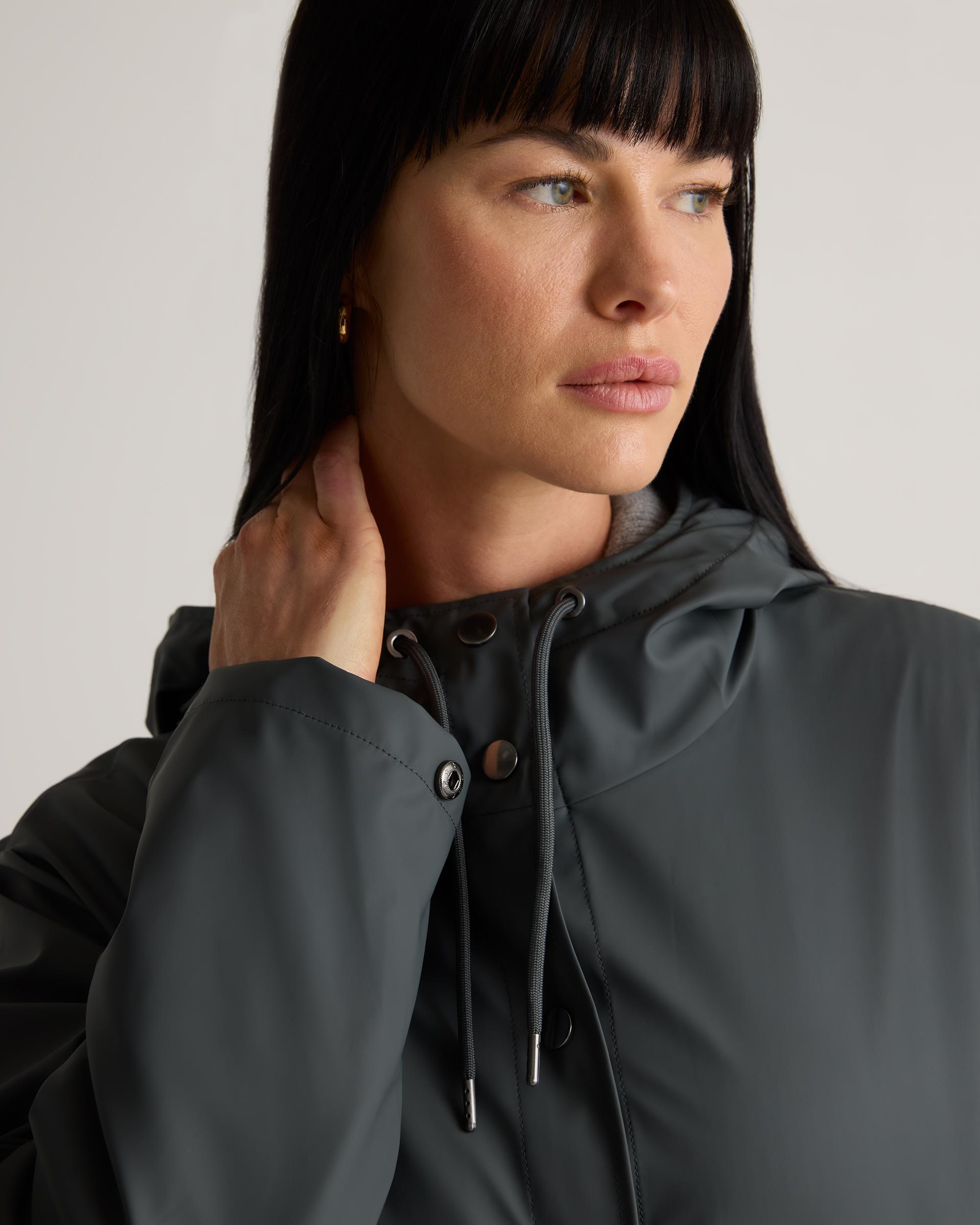 Quince | Women's Waterproof Rubberized Rain Jacket Size XL, Recycled Polyester Product Image