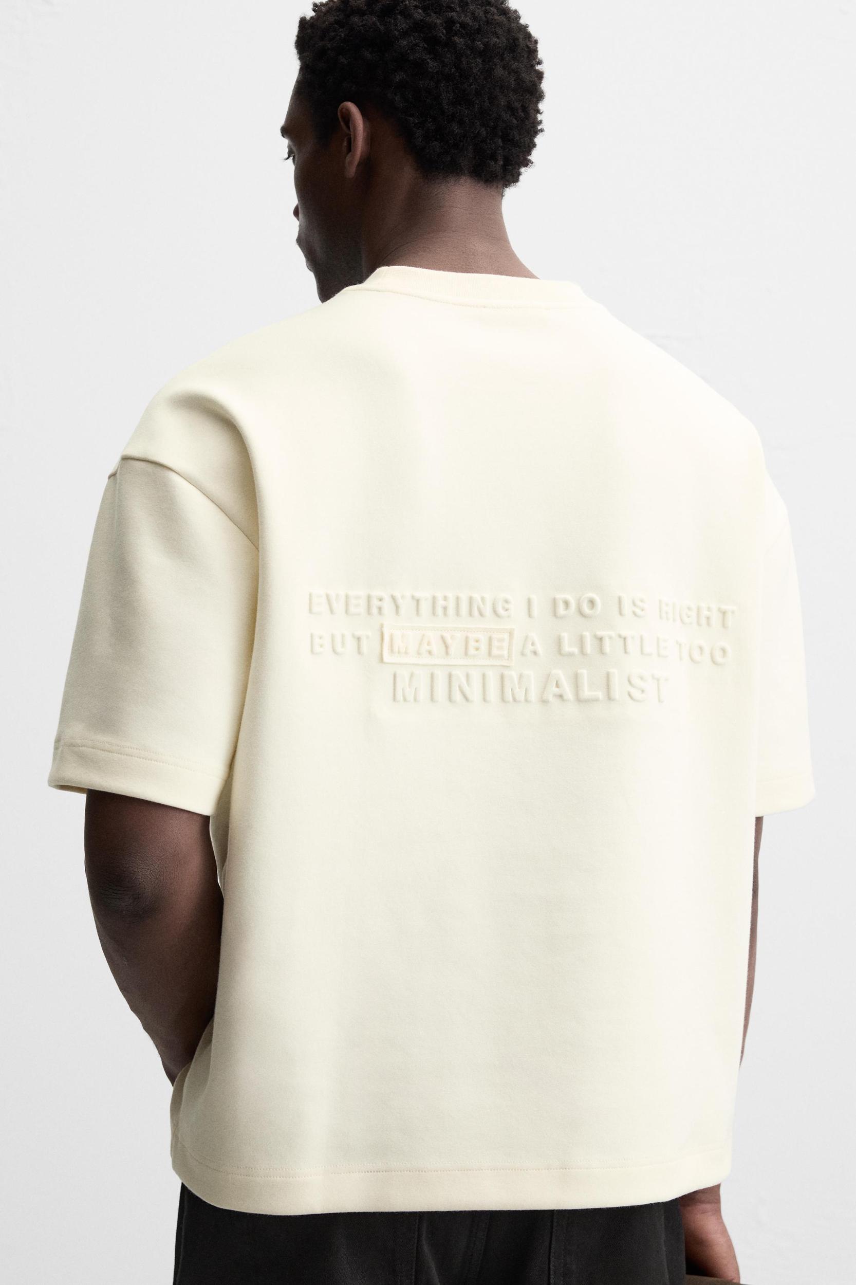 EMBOSSED PRINT T-SHIRT Product Image