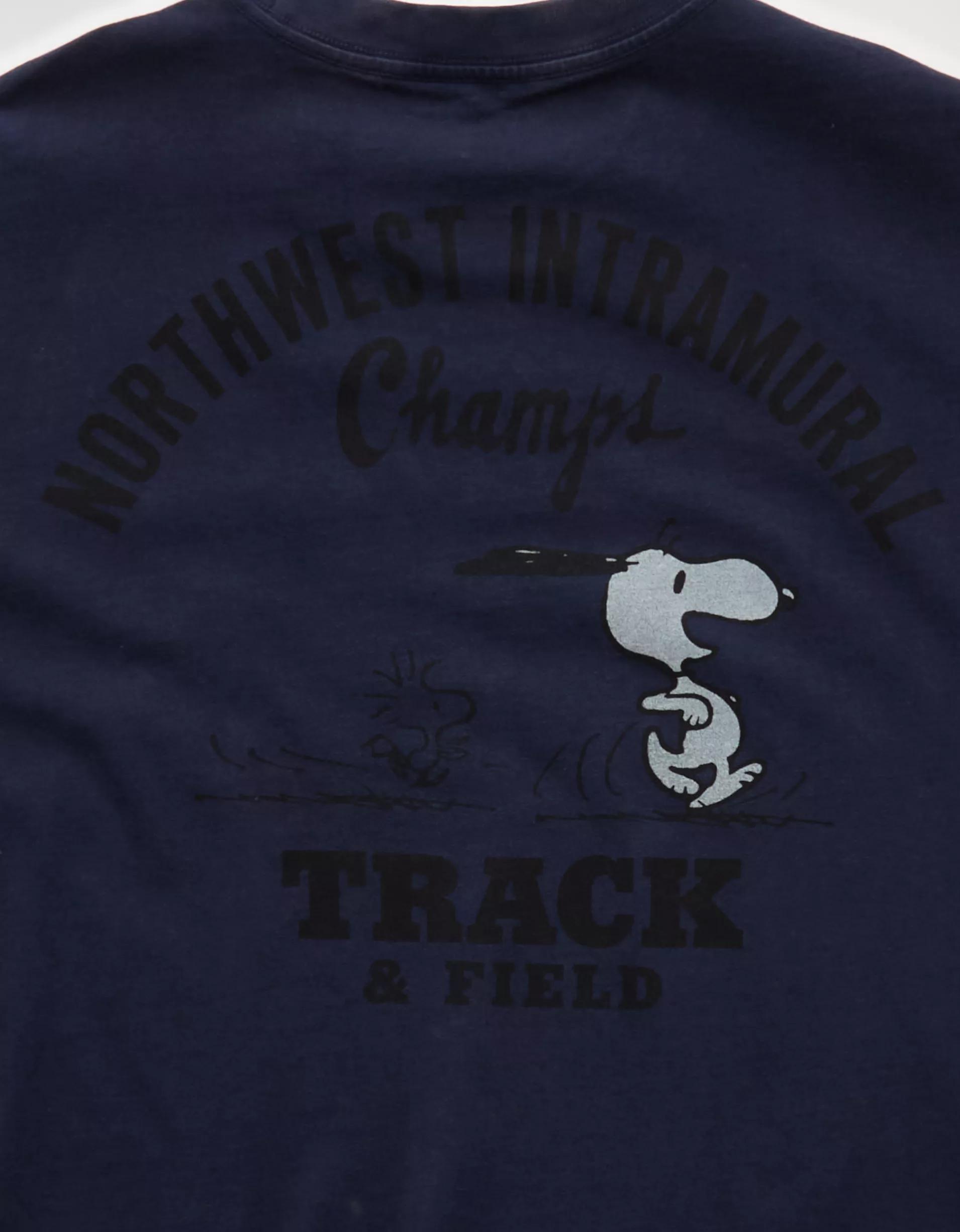 AE Boxy Snoopy Graphic T-Shirt Product Image