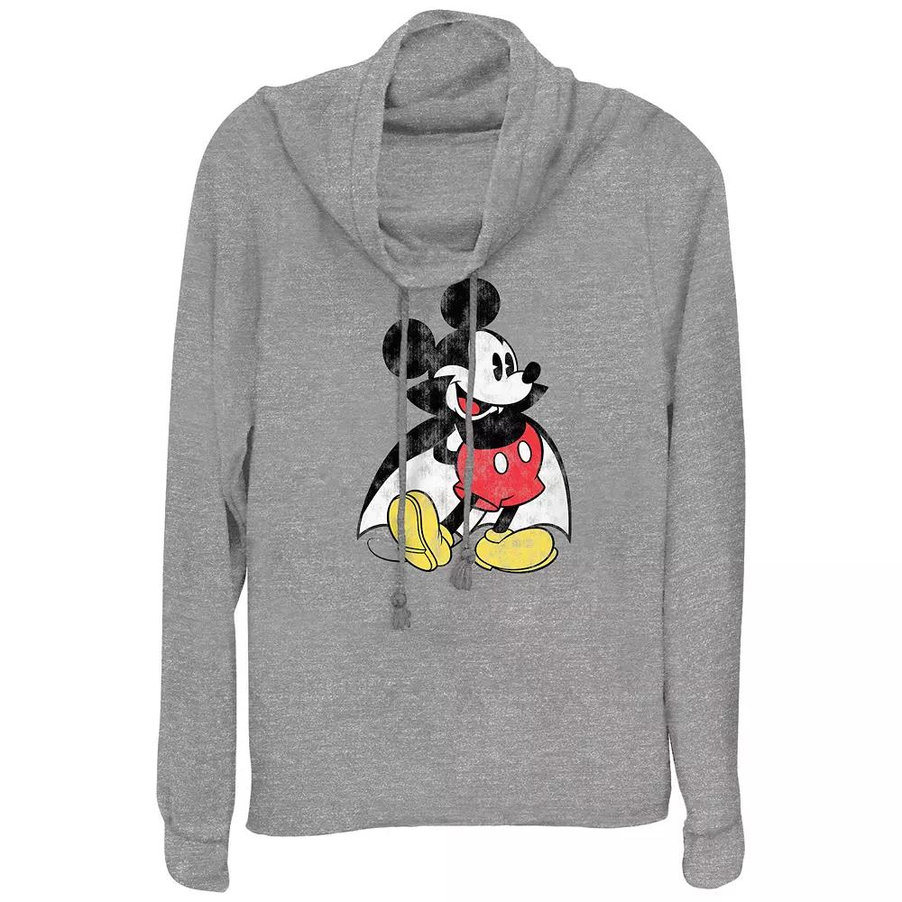 Disney's Mickey Mouse Vampire Women's Cowlneck Graphic Lightweight Long Sleeve,  Product Image