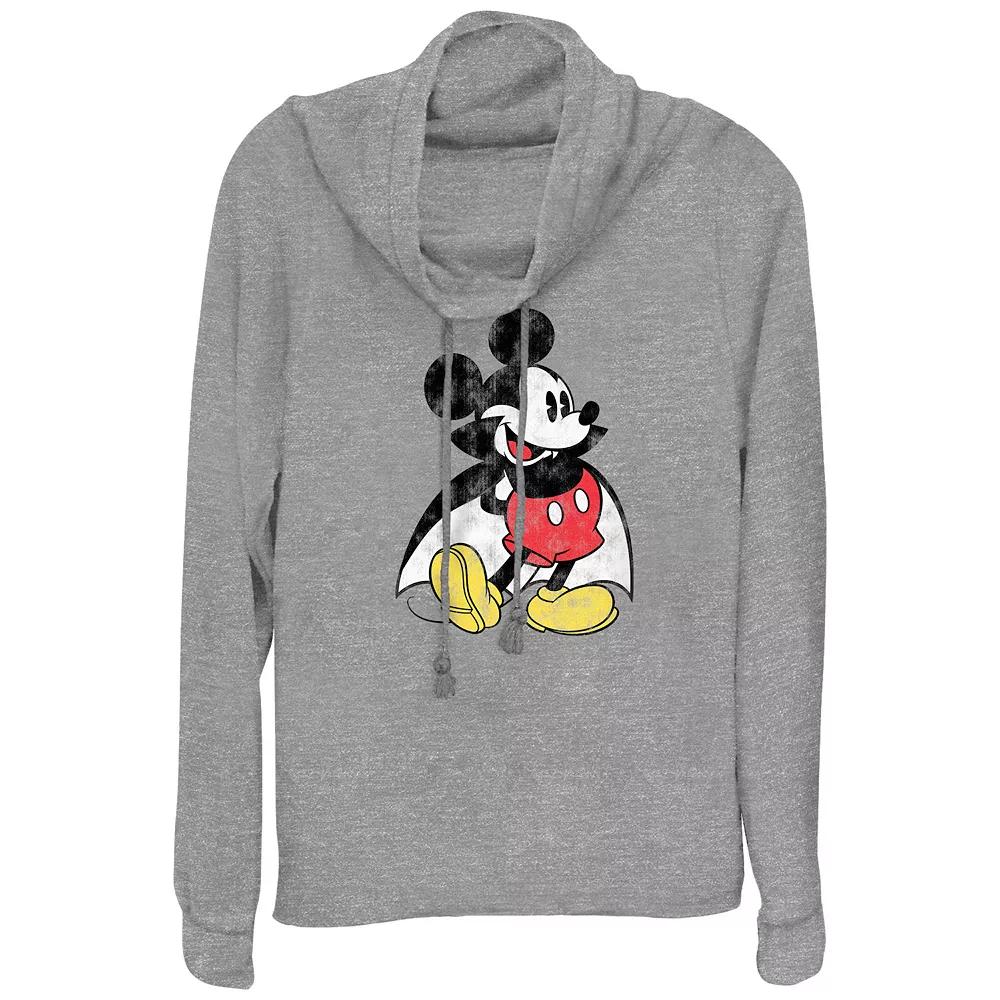 Disney's Mickey Mouse Vampire Women's Cowlneck Graphic Lightweight Long Sleeve,  Product Image
