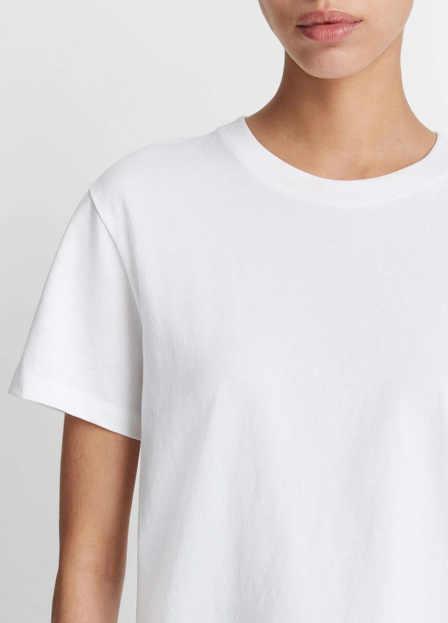 Pima Cotton Crew Neck T-Shirt Product Image