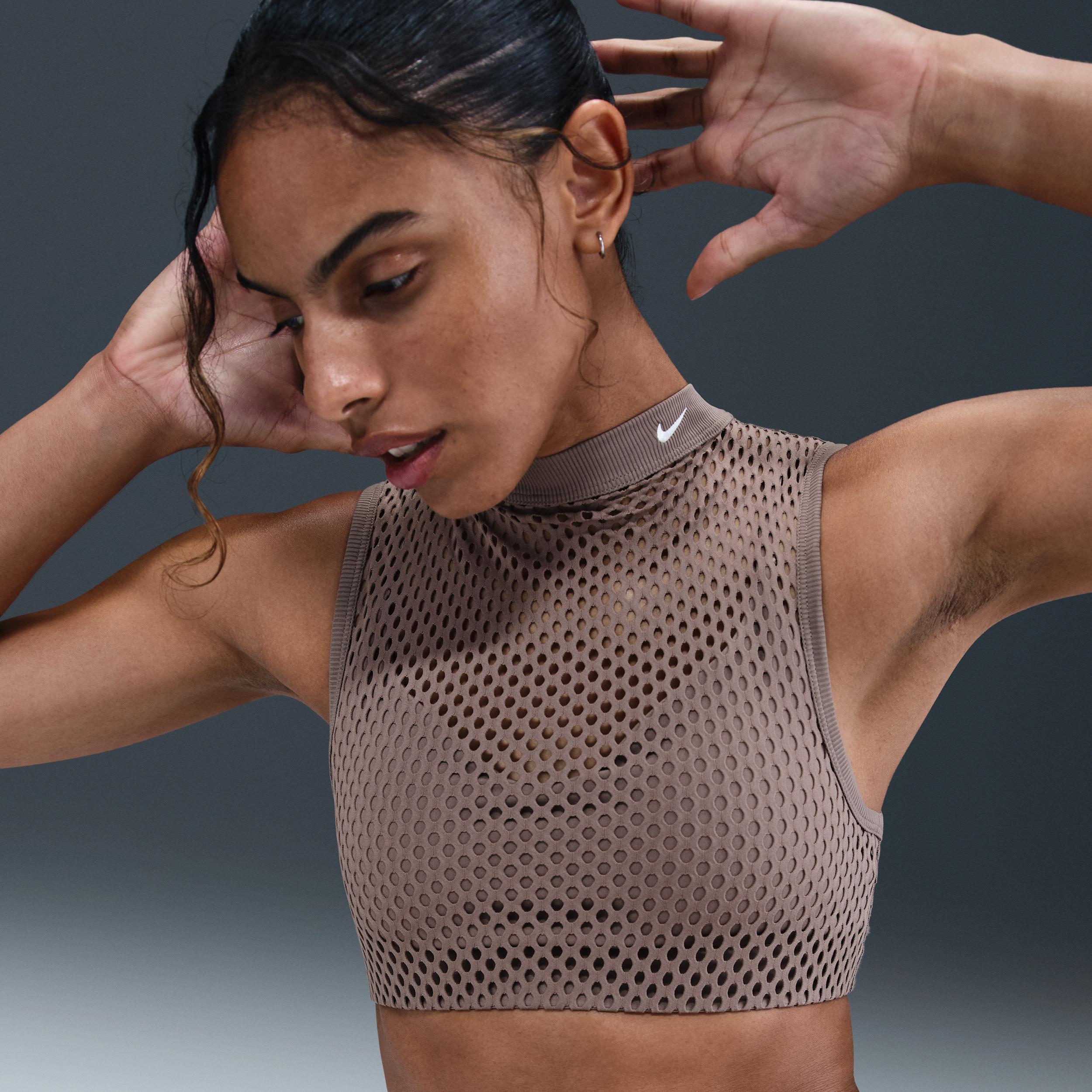 Nike Womens Indy Net Light-Support Padded Sports Bra | HF5422-010 Product Image