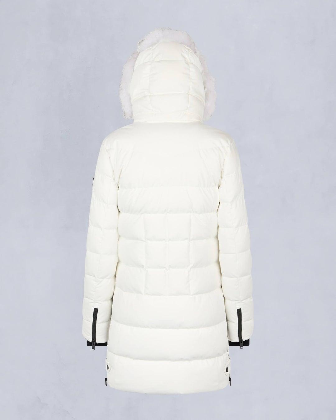 Moose Knuckles Womens Watershed 3 Parka in Milky Way with Natural Shearling Product Image