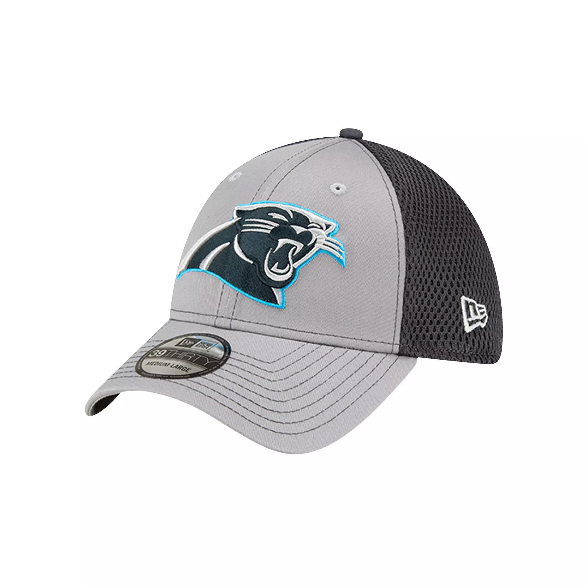 Men's New Era Gray Carolina Panthers Grayed Out Neo 39THIRTY Flex Hat, Size: Medium/Large, Grey Product Image