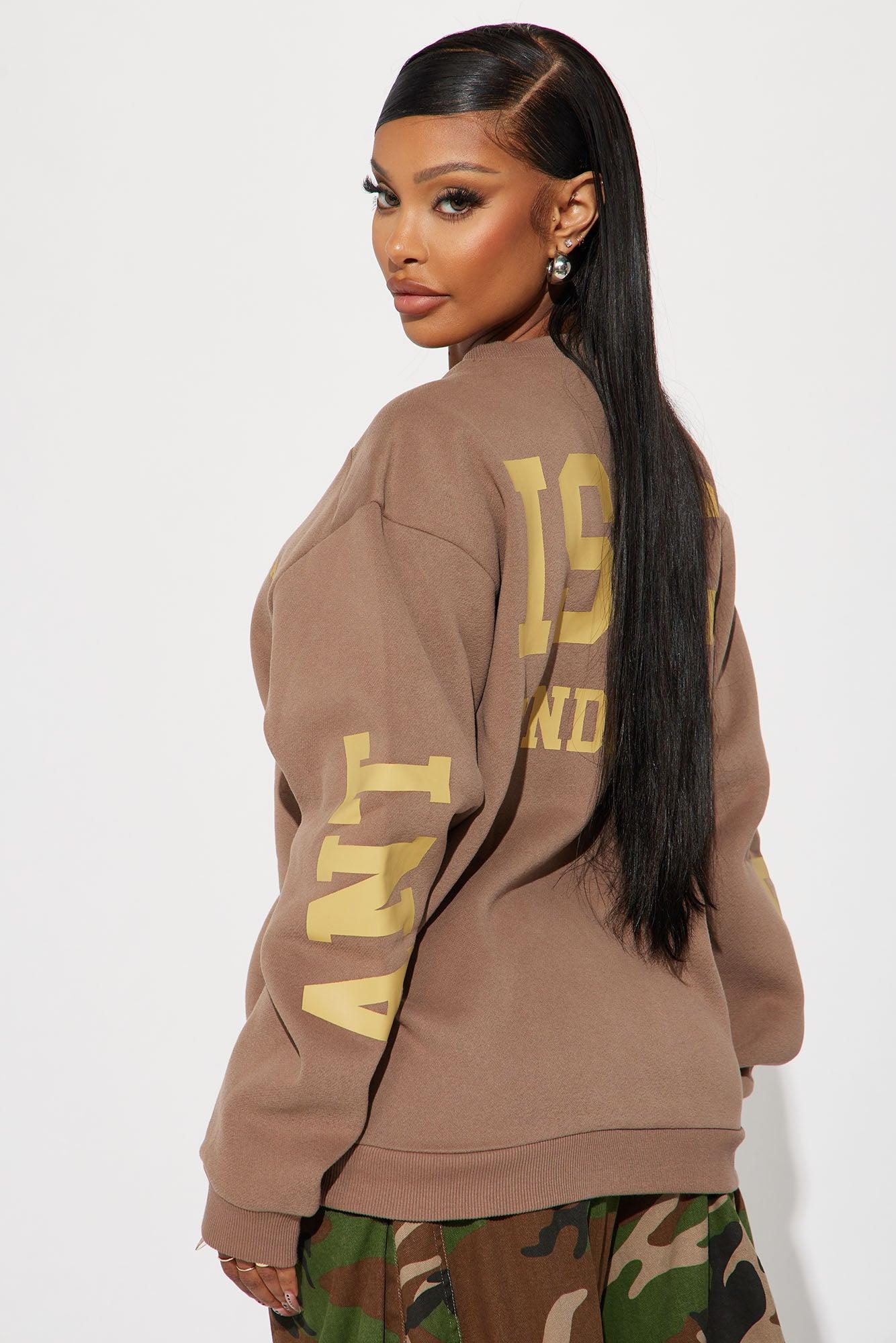 Antisocial Tendencies Sweatshirt - Mocha Product Image