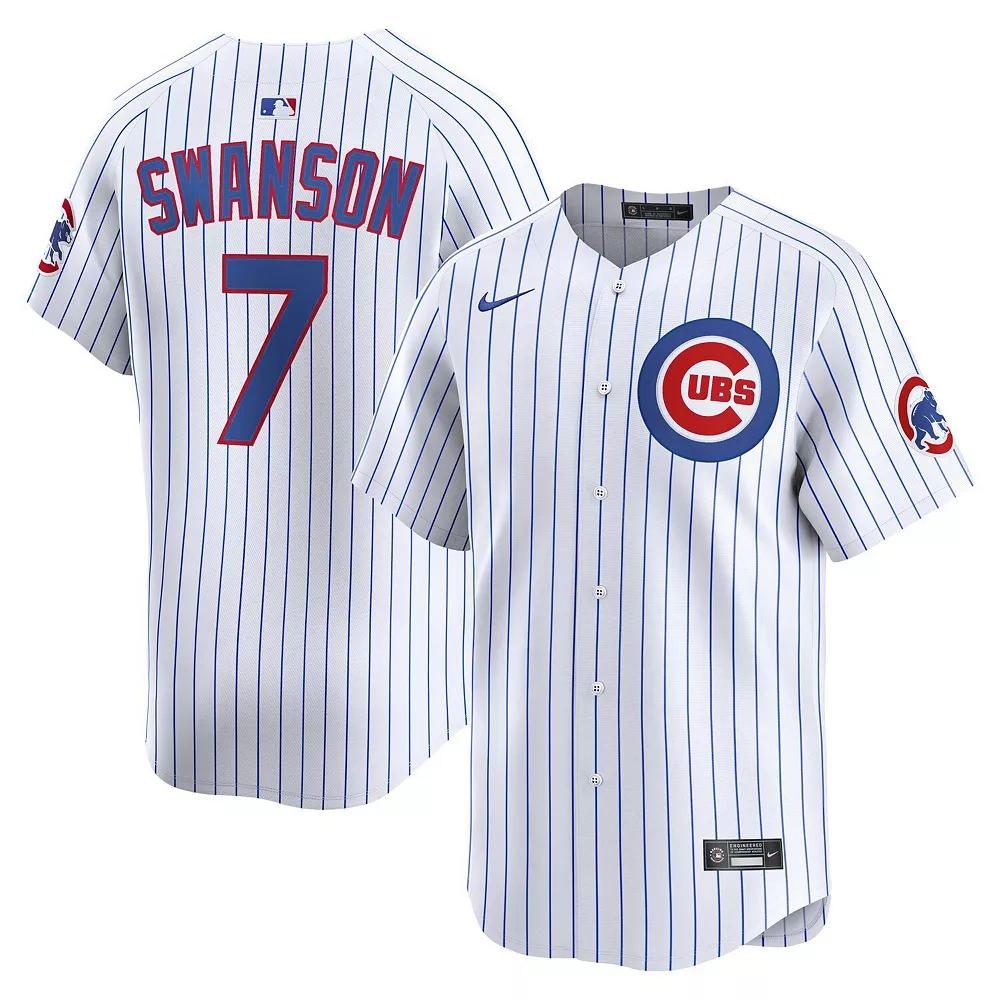 Men's Nike Dansby Swanson White Chicago Cubs Home Limited Player Jersey, Size: XL Product Image