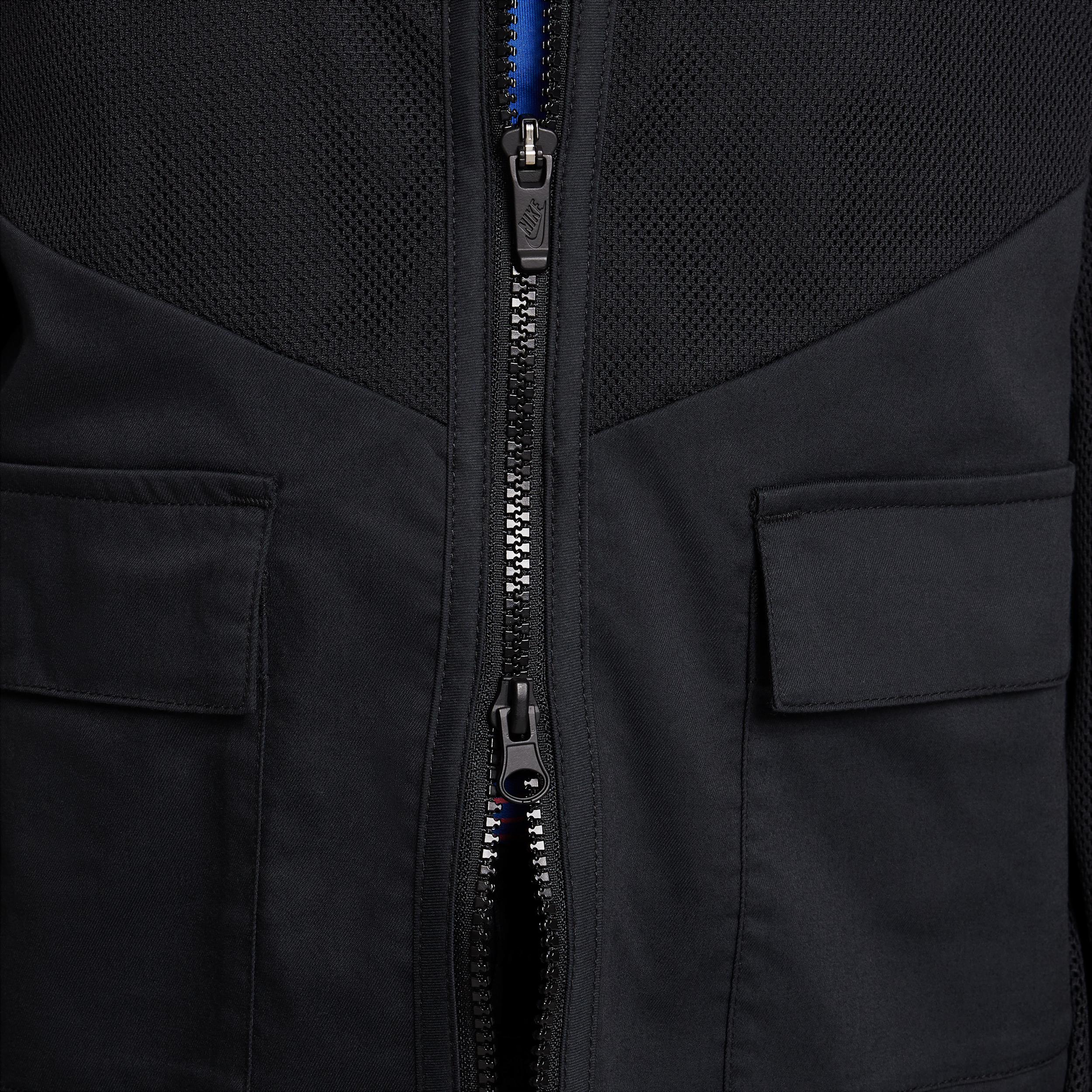 Nike Girls Nike NSW Dance Jacket-PD - Girls Grade School Black/White Product Image