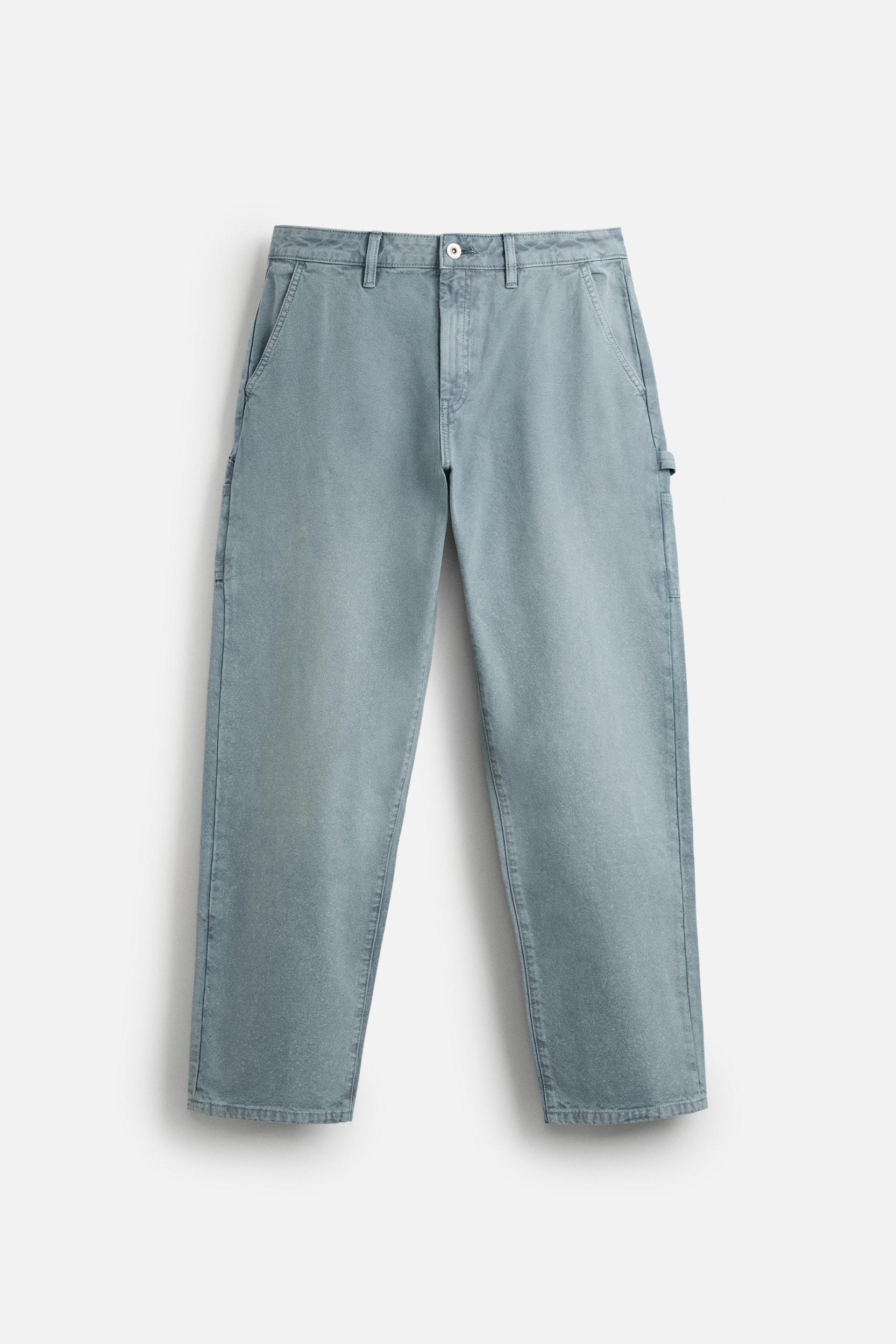 WASHED CARPENTER POCKET PANTS Product Image