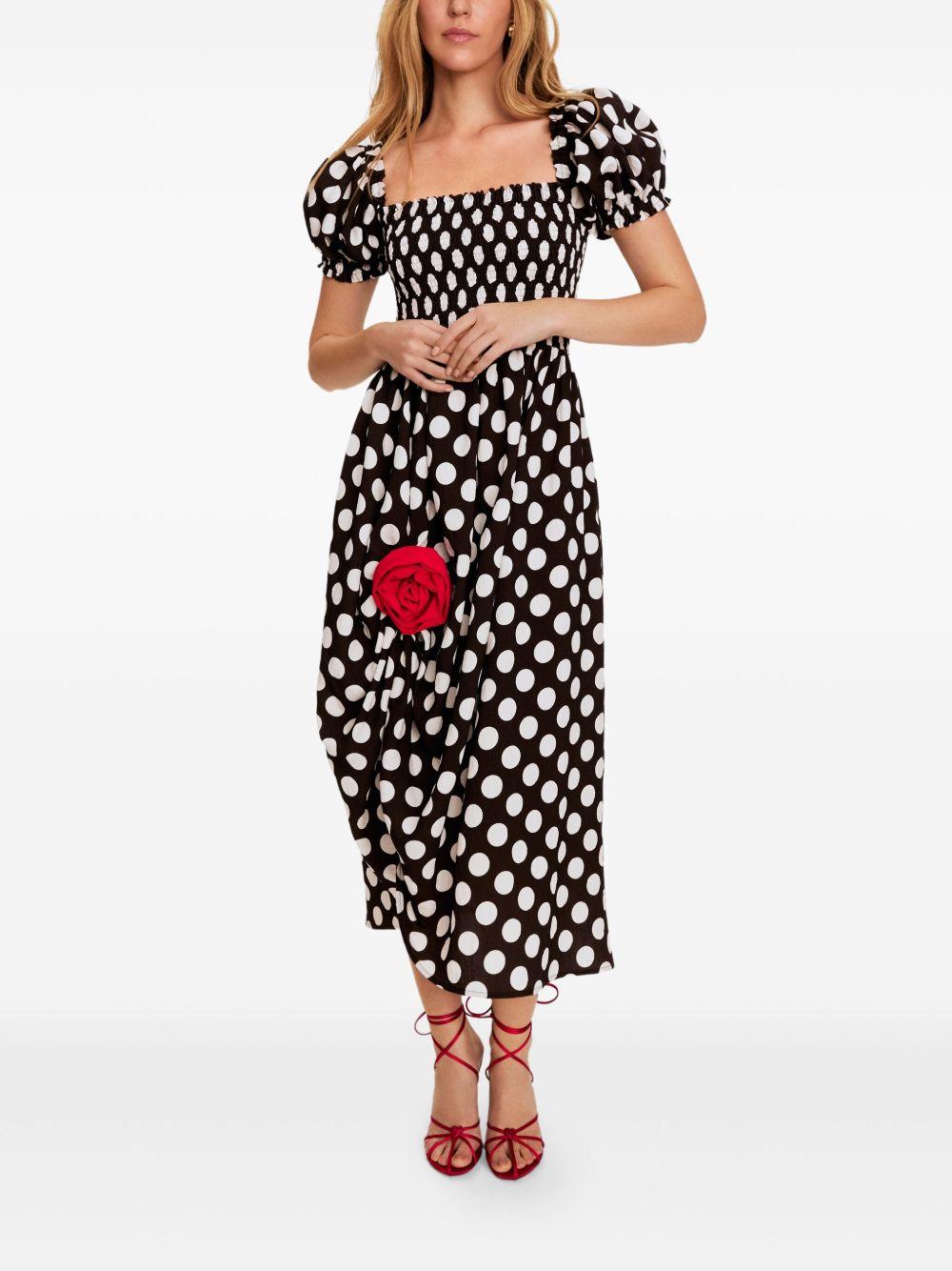 polka-dot midi dress Product Image