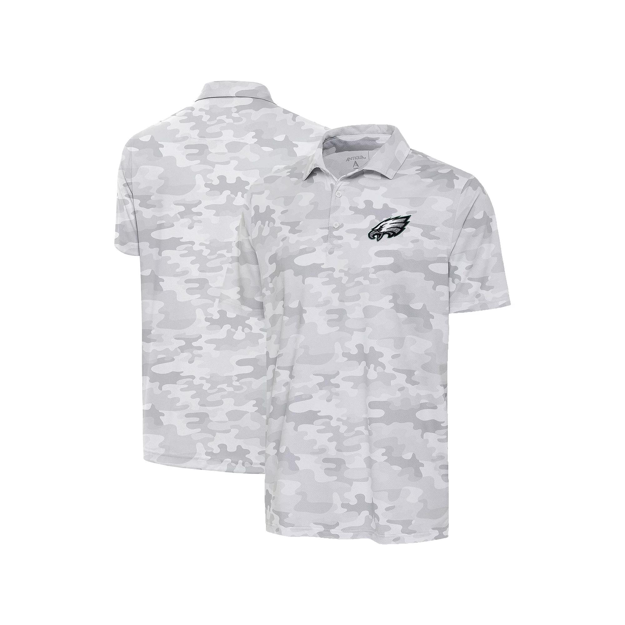 Men's Antigua White Philadelphia Eagles Collide Polo,  Product Image