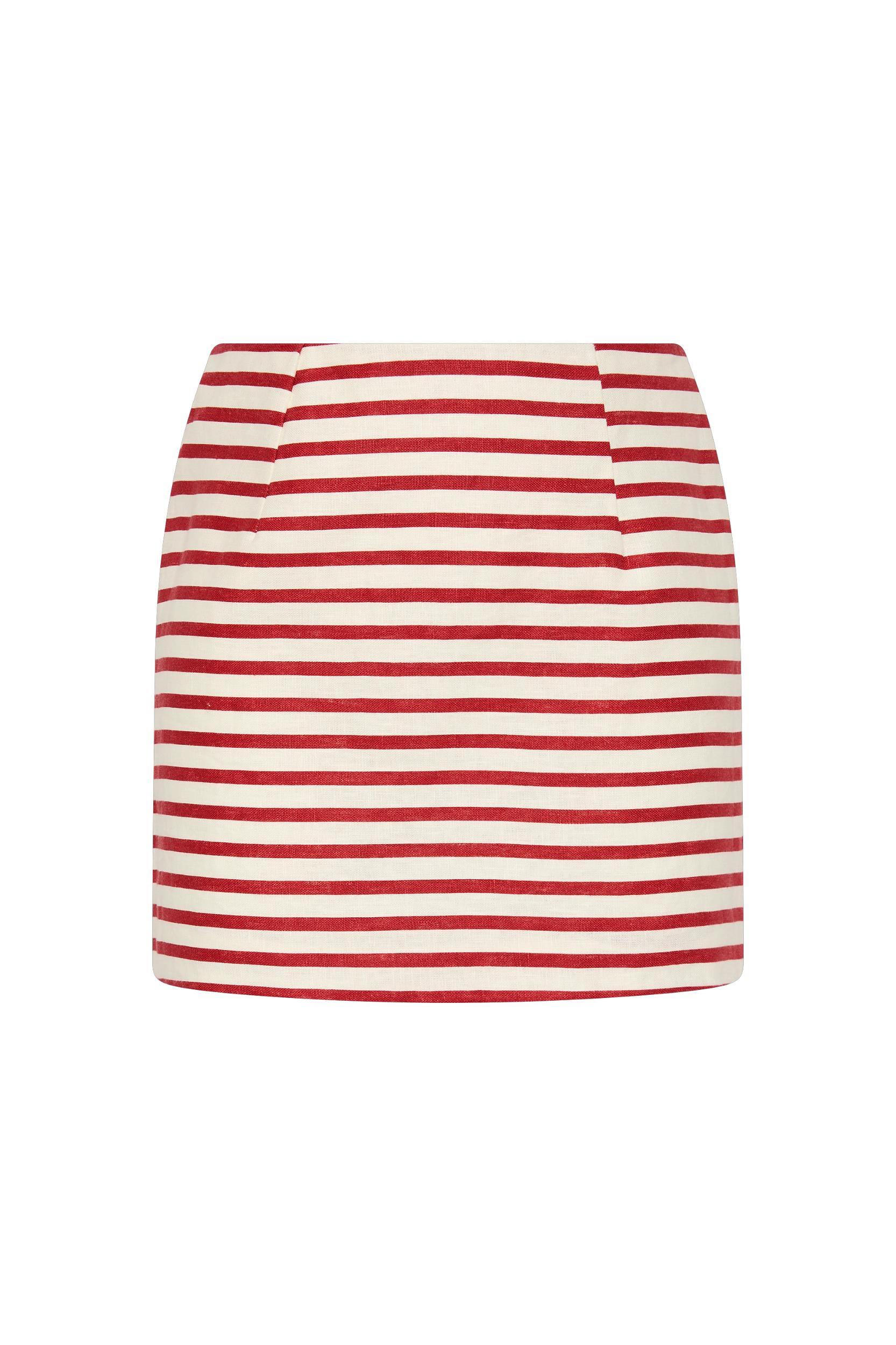 Kelly Top Breton Stripe Red - Final Sale Product Image