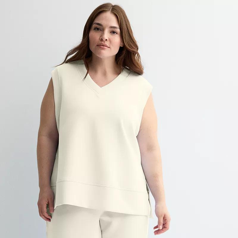 Plus Size Tek Gear Ultracomfort Vest, Women's, Size: 2XL, White Product Image