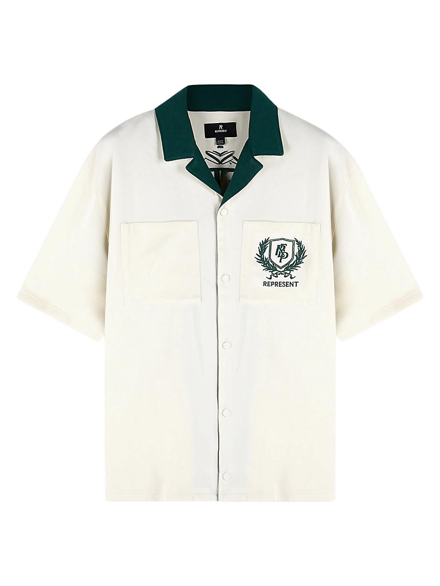 Men's Logo Crest Camp Shirt Product Image
