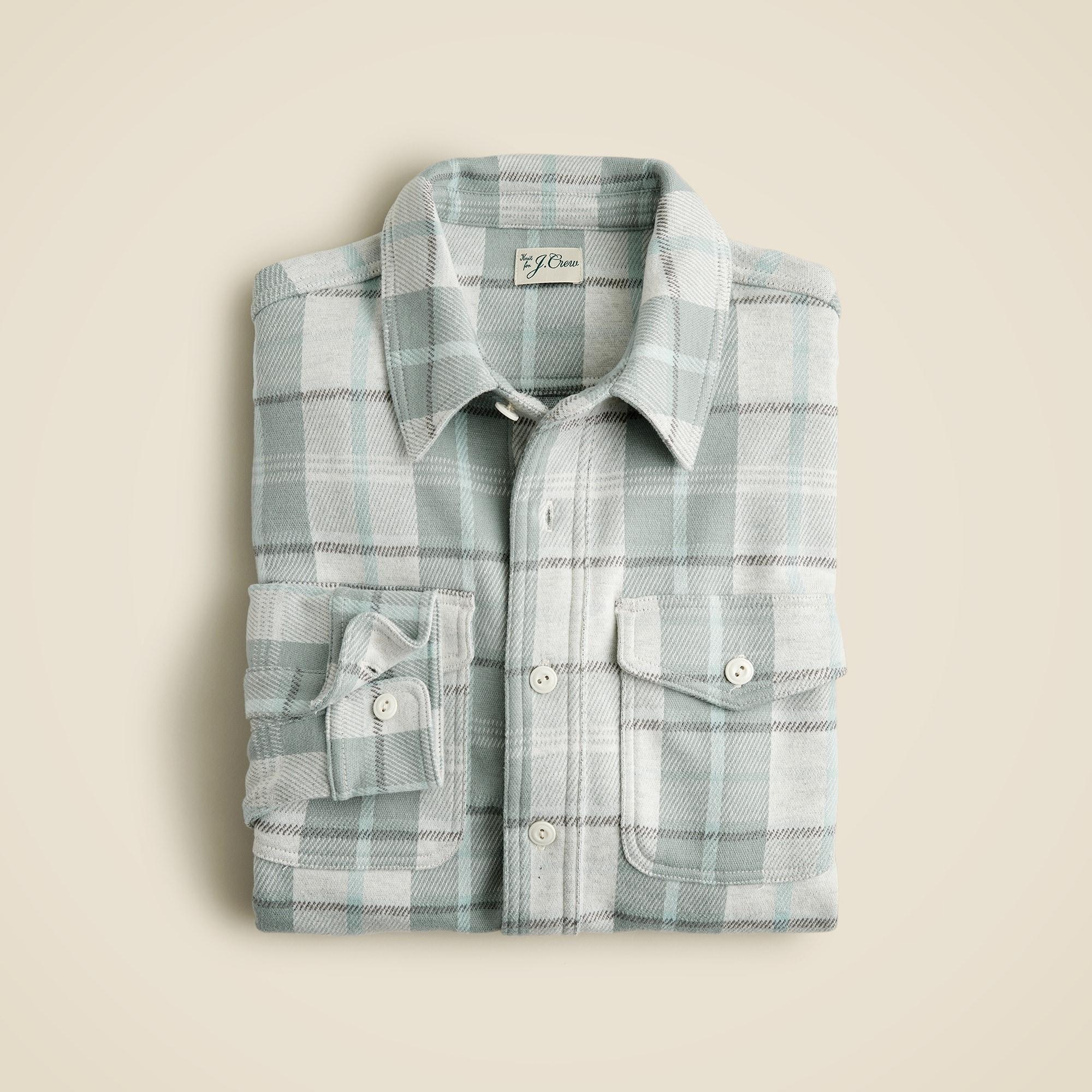 Seaboard soft-knit shirt in plaid Product Image