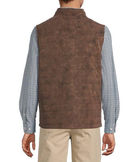 Hart Schaffner Marx Faux Suede Plaid Reversible Vest Product Image