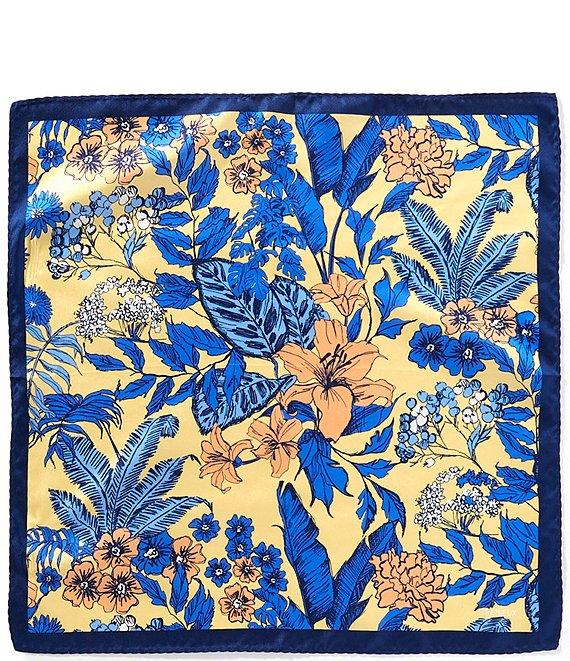 Cremieux Botanical Floral 3 1/4#double; Woven Silk Pocket Square Product Image