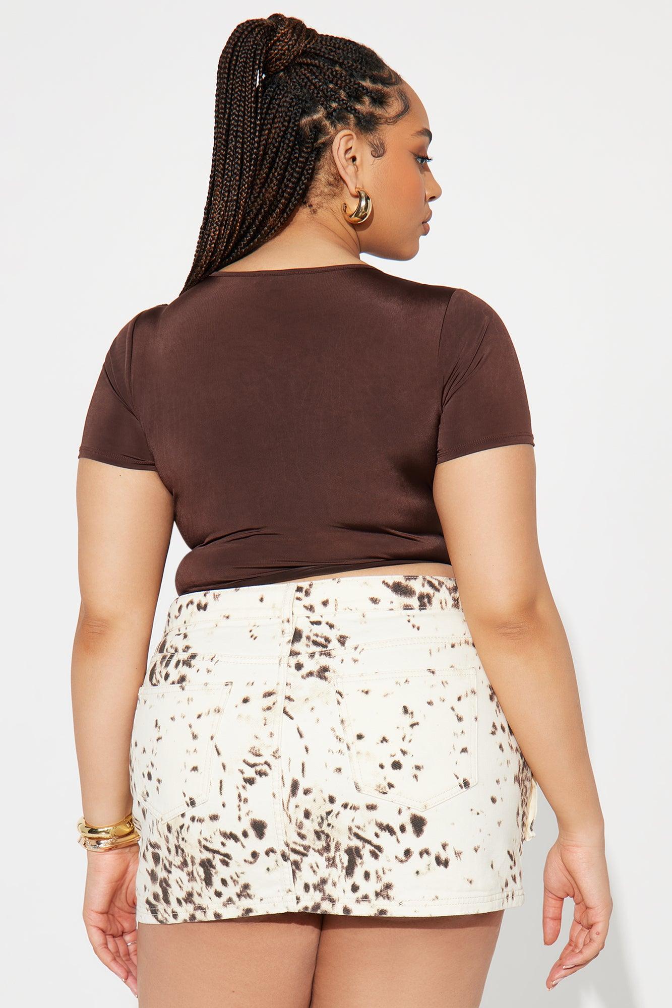 Taya Corset Top - Brown Female Product Image