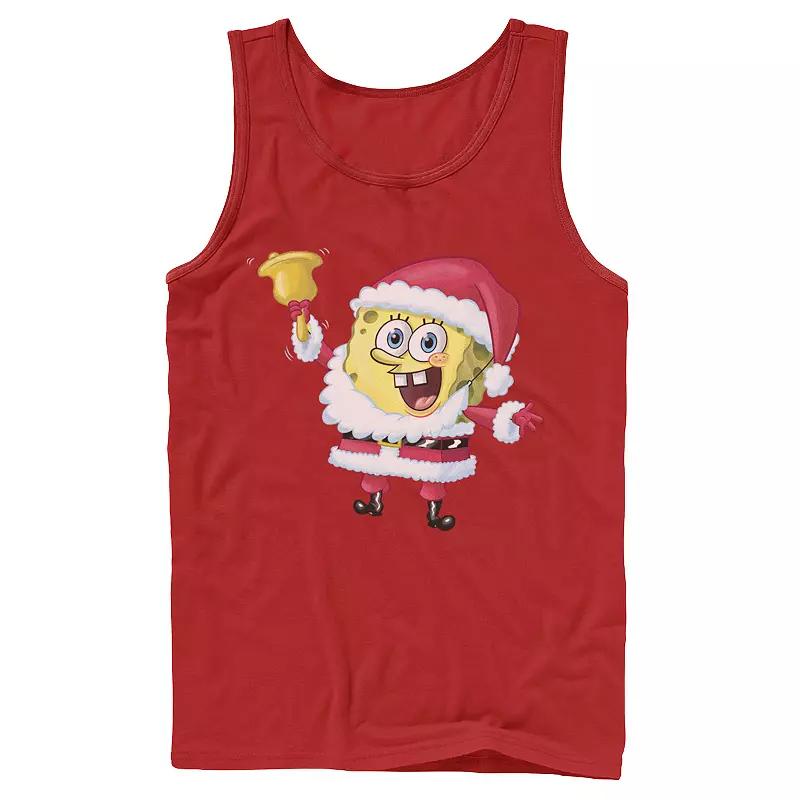 Men's Nickelodeon SpongeBob SquarePants Santa Claus Tank Top,  Product Image