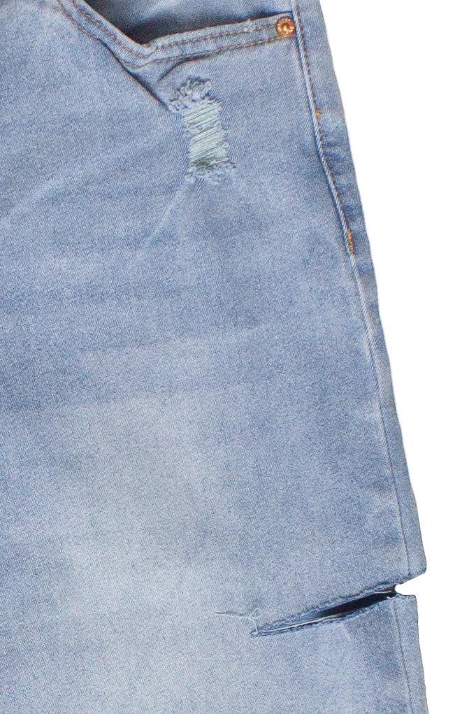 Slashed Wide Leg Jeans Product Image