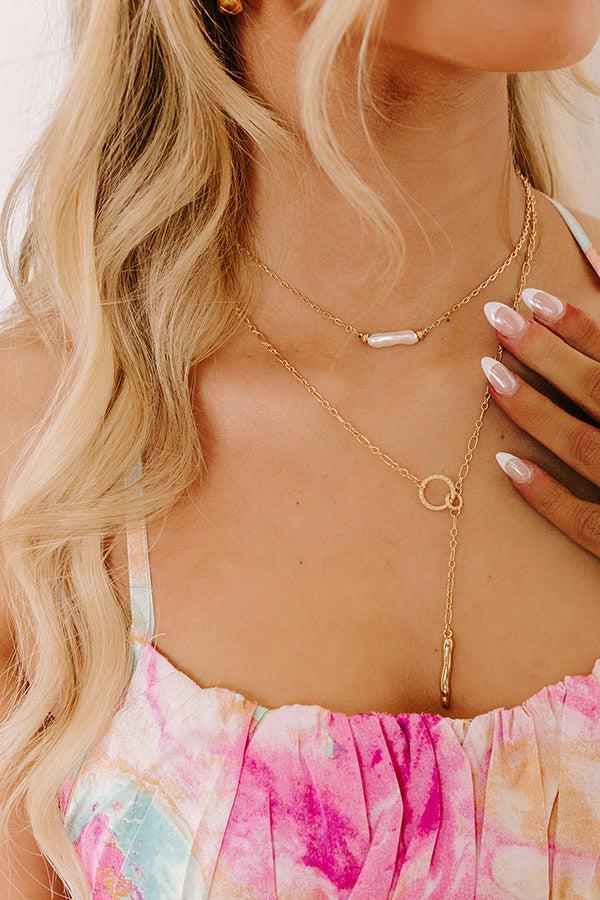 Gala Charm Lariat Necklace Product Image