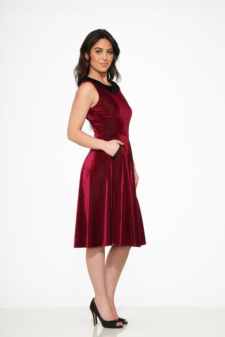 Purple Kurtroy with Black Collor Swing Dress Product Image