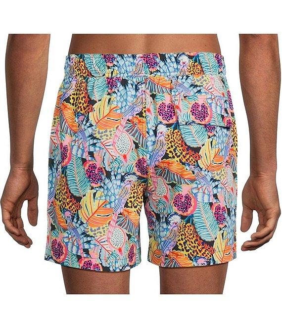 Caribbean Tropical Jungle 5#double; Swim Trunks Product Image