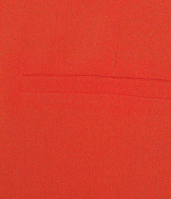 Kasper Crepe Fly Front Slim Leg Pants Product Image