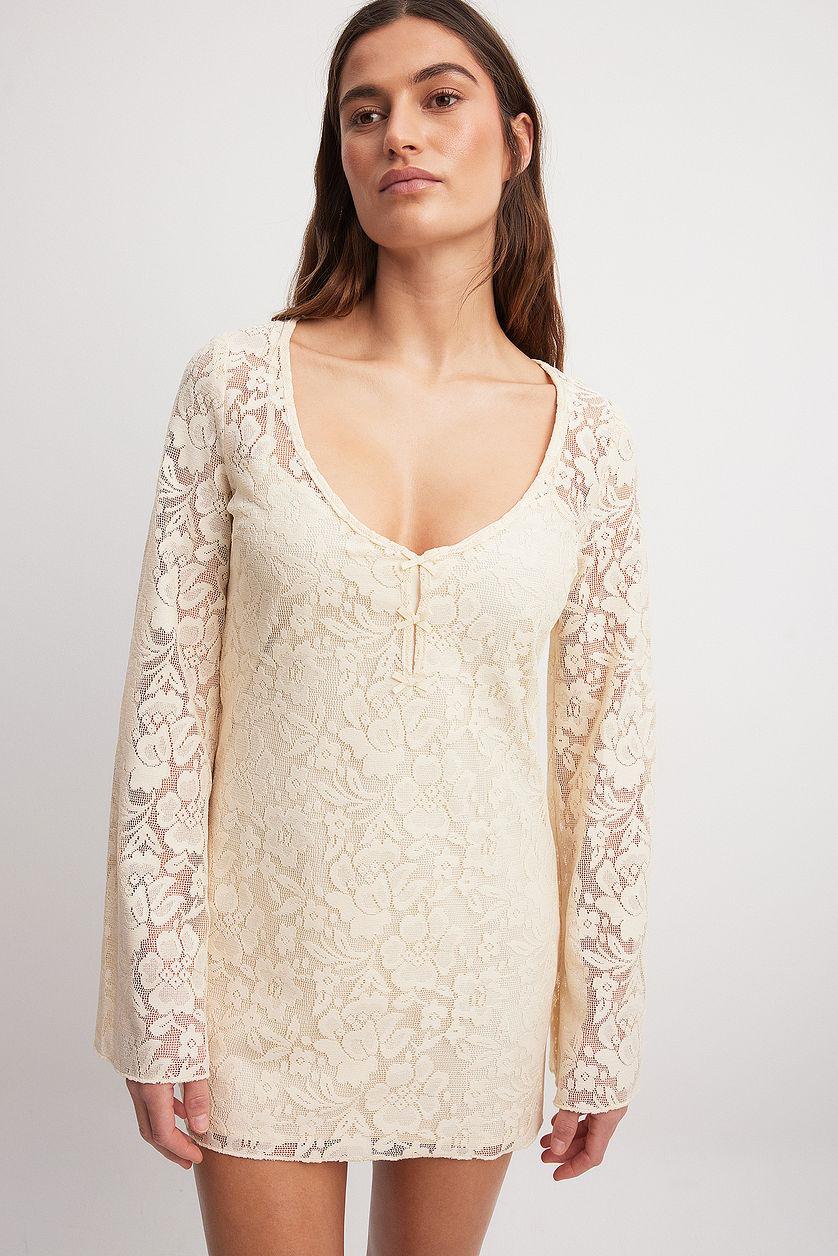 Lace Mini Dress Product Image